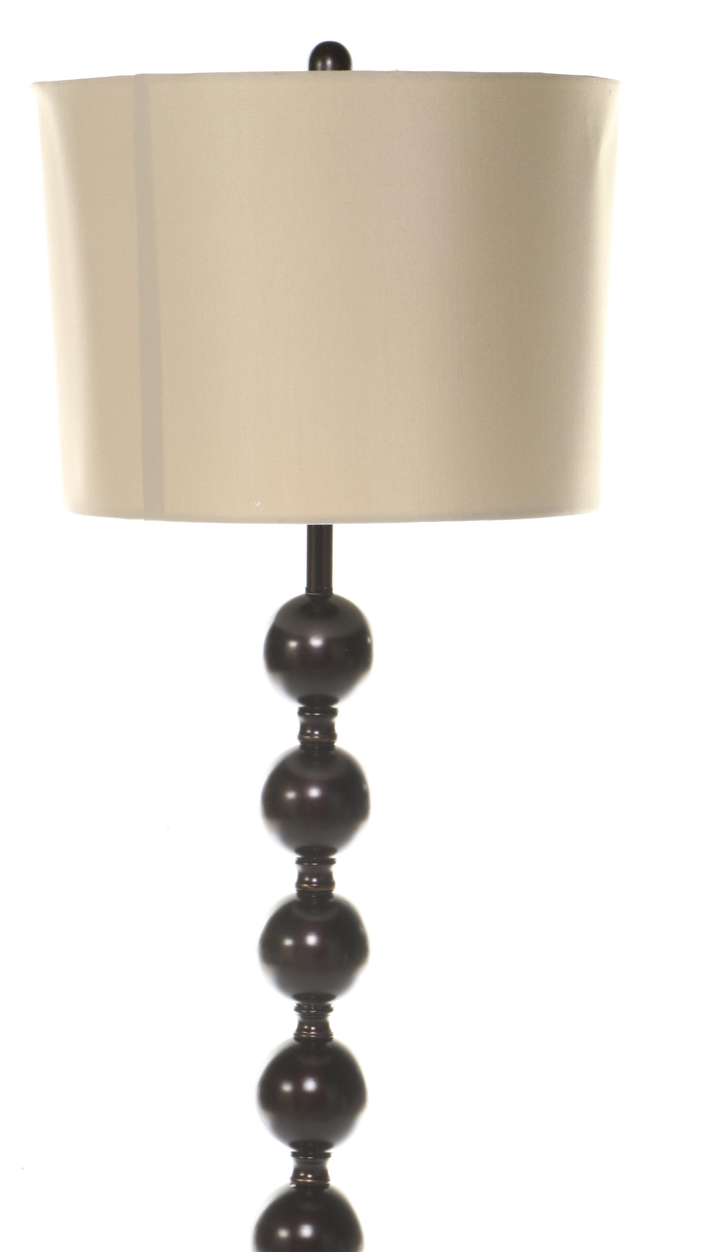 Décor Therapy "Sadie" Metal Stacked Ball Table Lamps and Floor Lamp