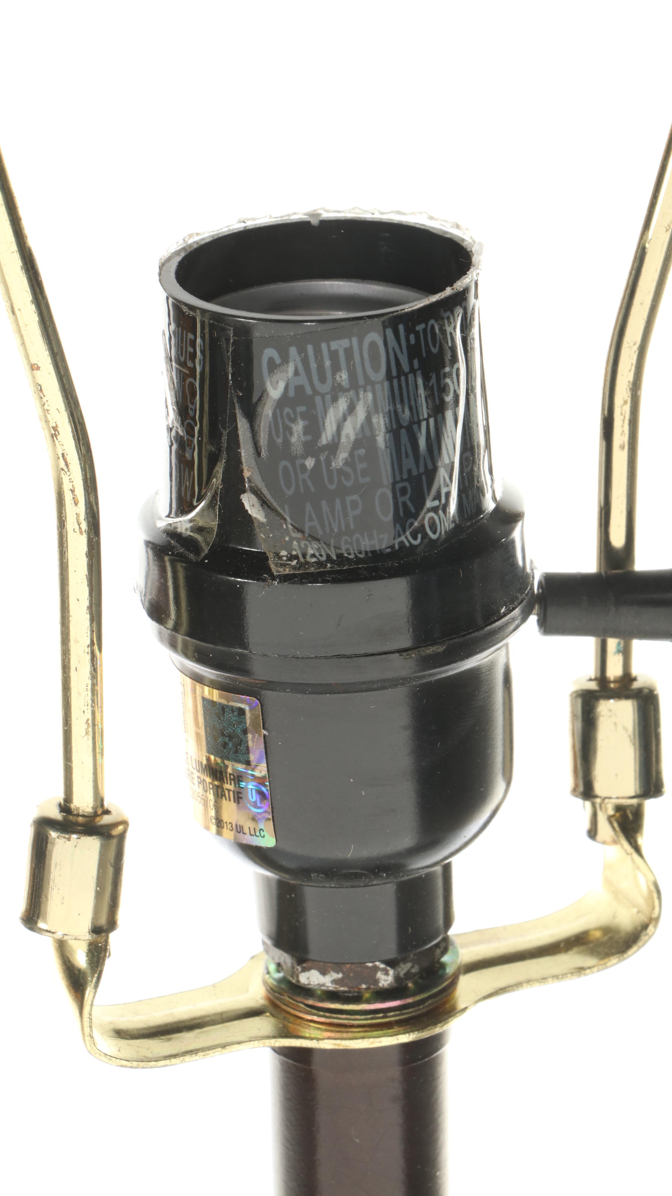 Décor Therapy "Sadie" Metal Stacked Ball Table Lamps and Floor Lamp