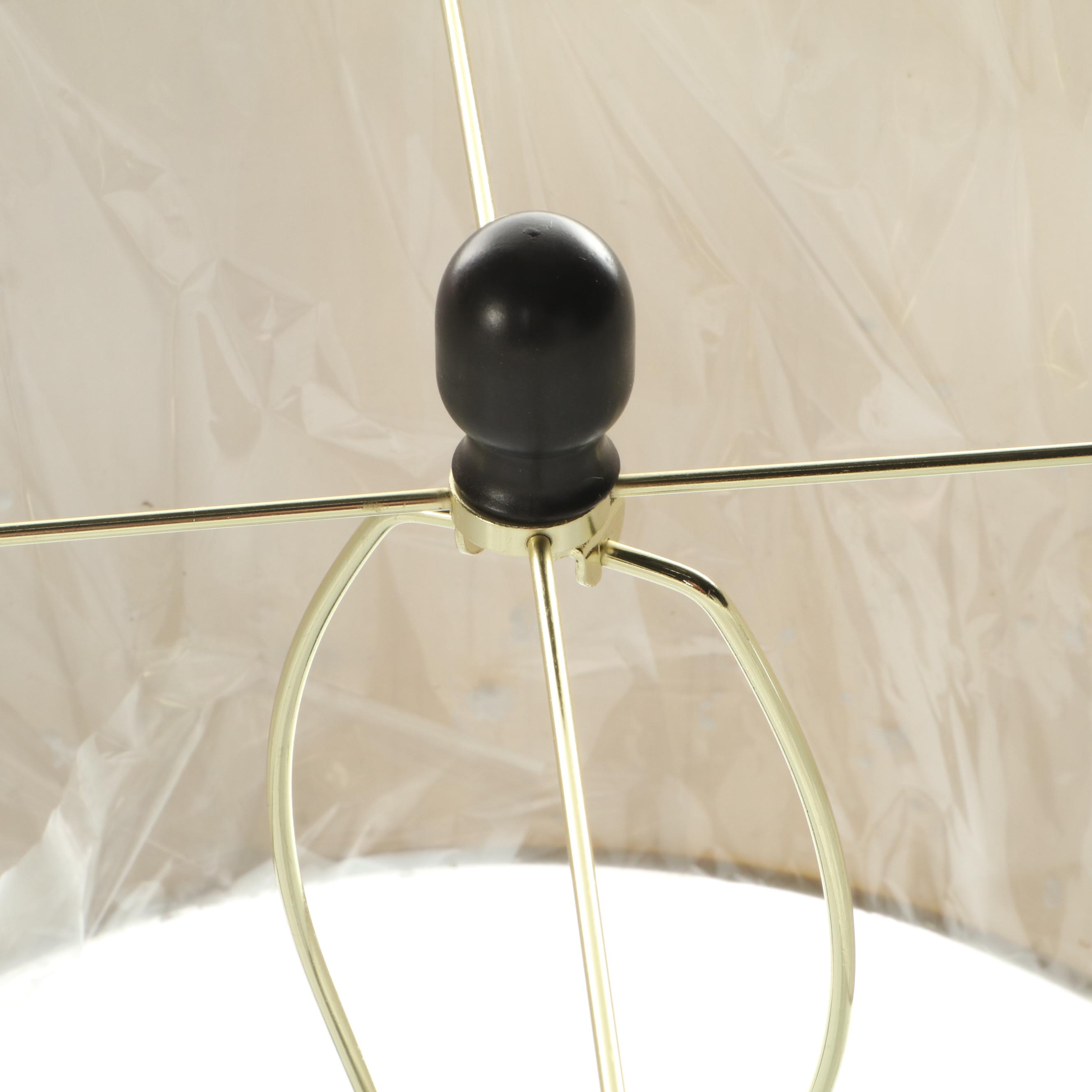 Décor Therapy "Sadie" Metal Stacked Ball Table Lamps and Floor Lamp