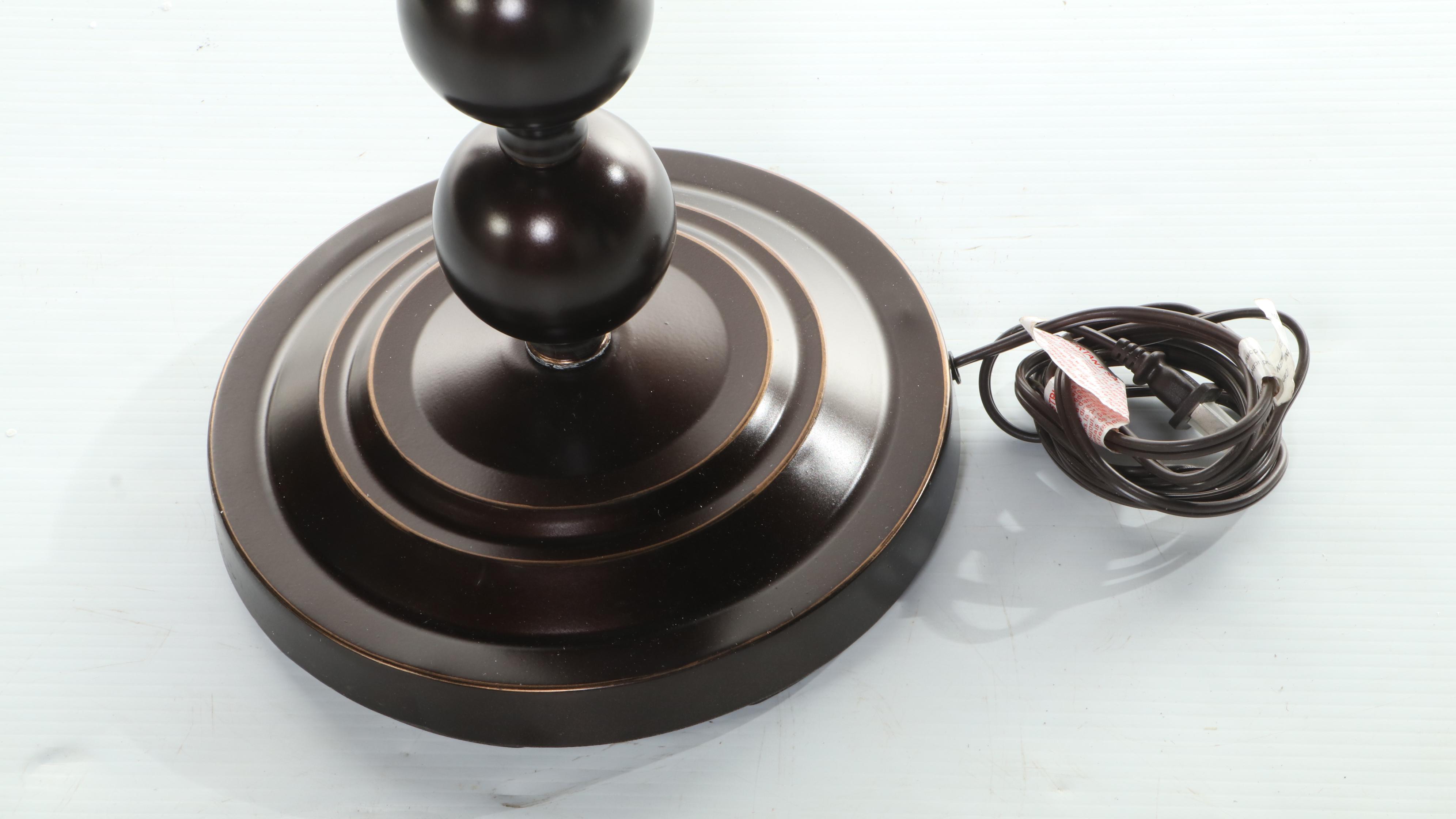 Décor Therapy "Sadie" Metal Stacked Ball Table Lamps and Floor Lamp