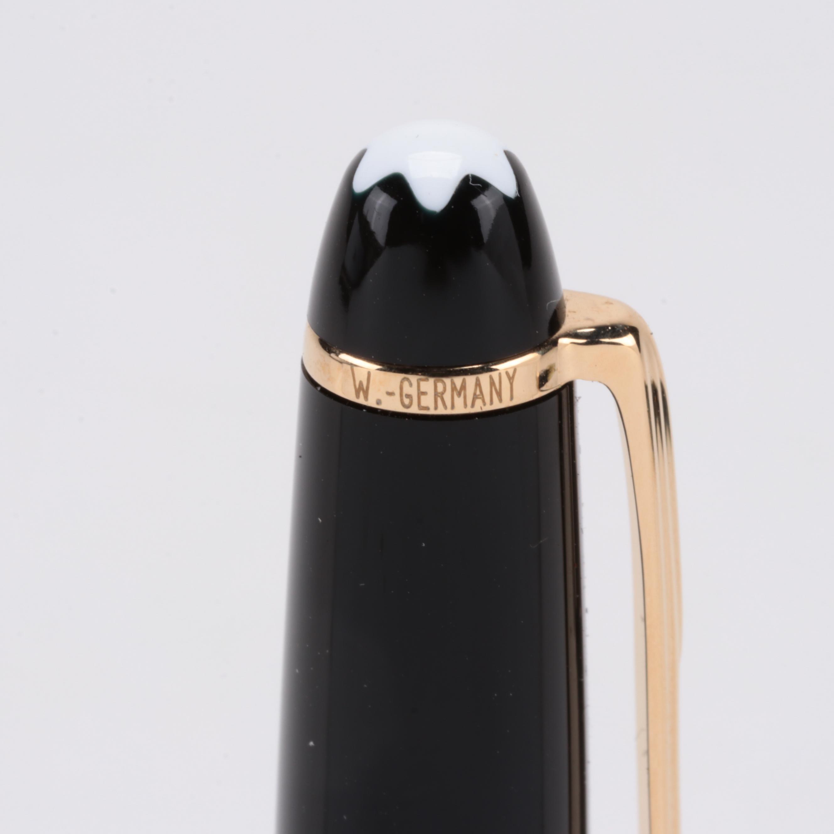 Montblanc Meisterstück Black Resin Rollerball Pen with Refill and Case