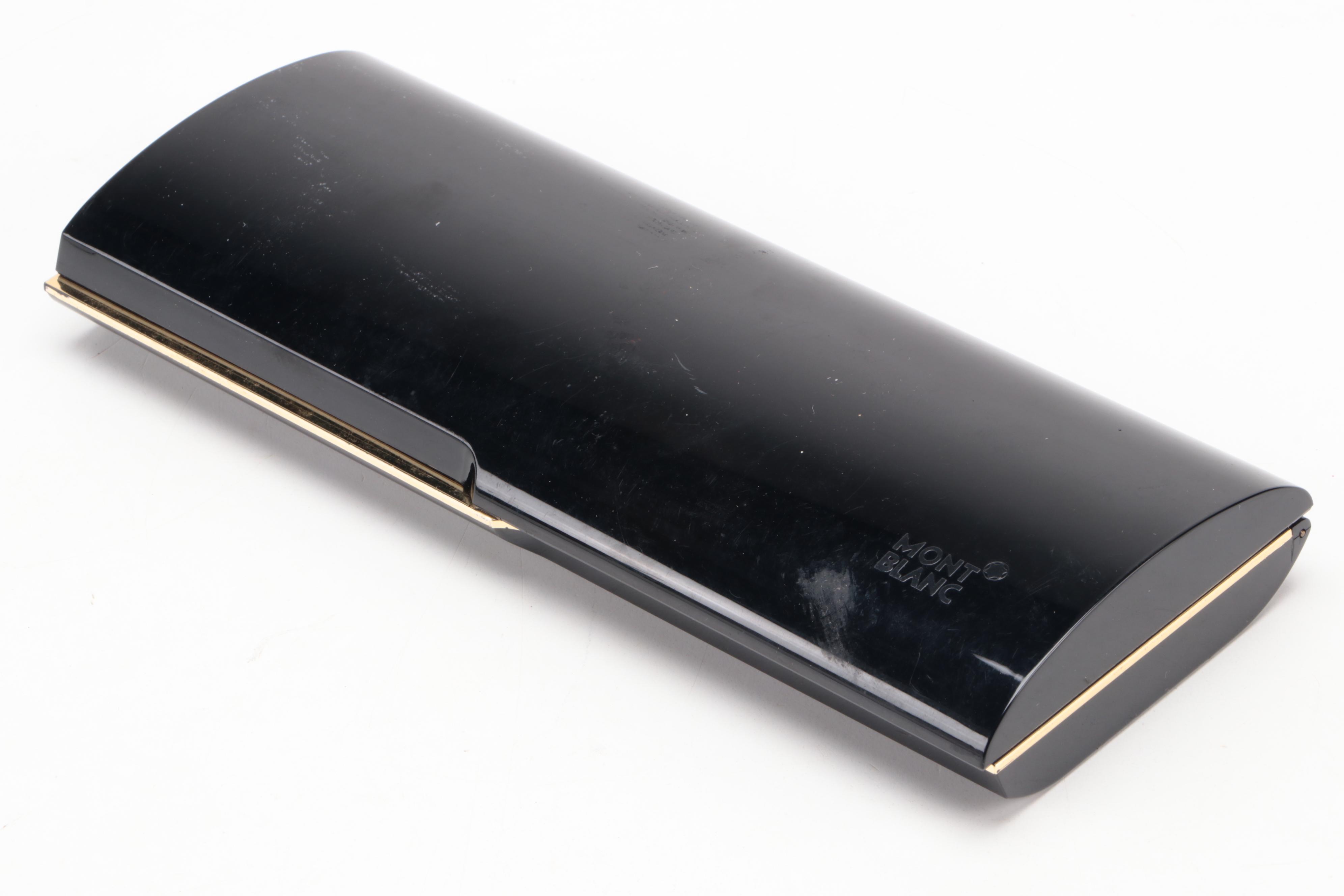 Montblanc Meisterstück Black Resin Rollerball Pen with Refill and Case