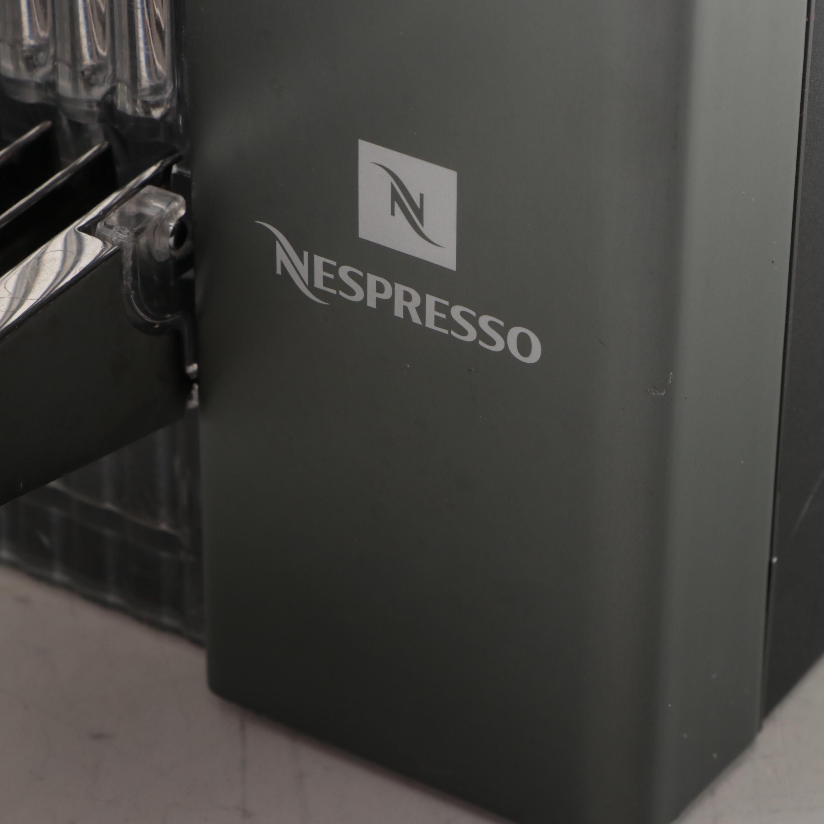 Nespresso Titan Gray Le Cube Espresso Machine