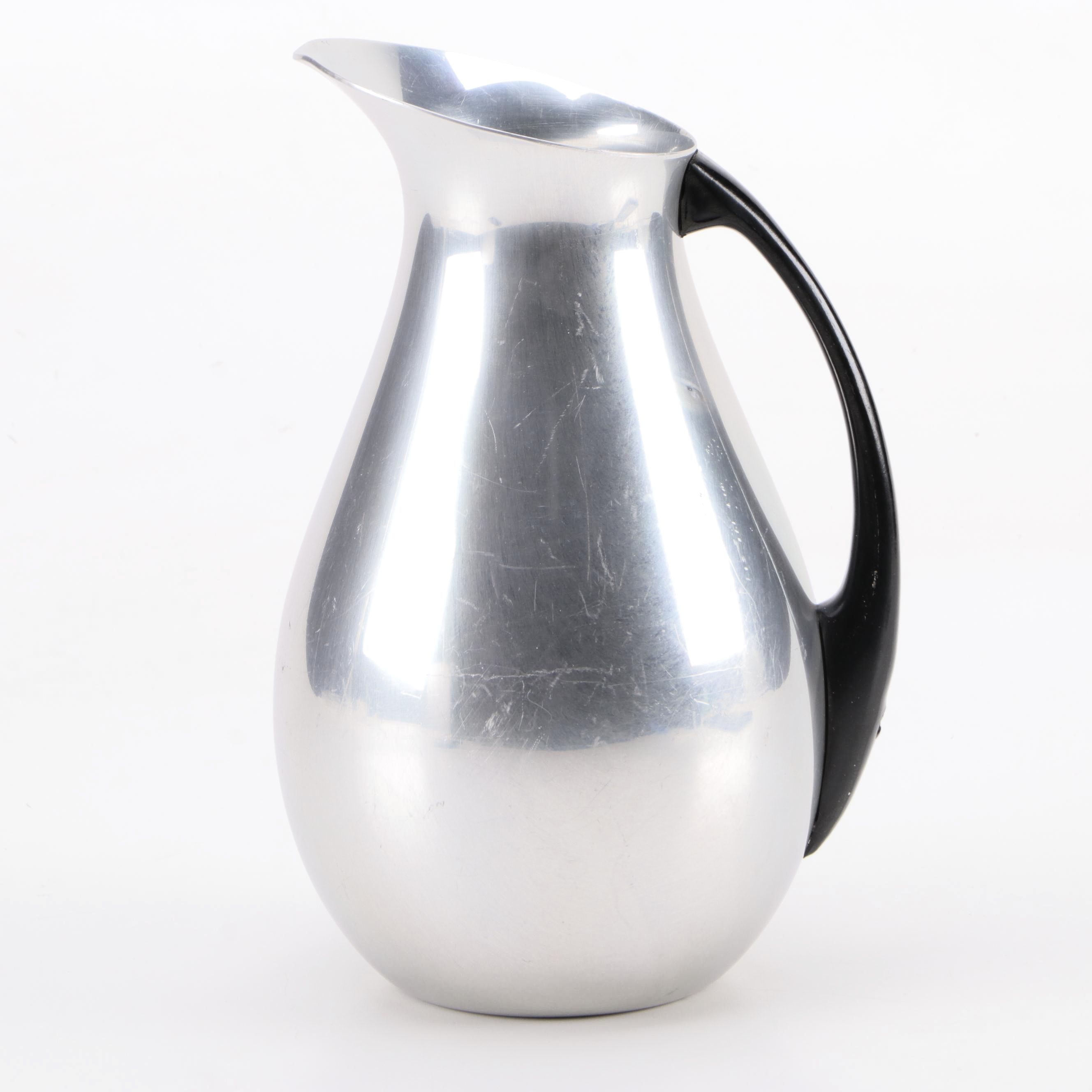 Puralum Italian Aluminum Water Pitcher, Mid-20th Century
