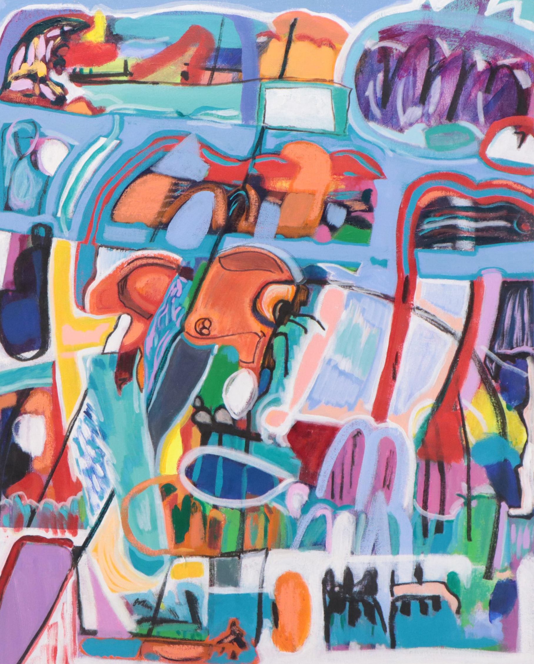 Rhee Lightner Acrylic Painting "Cancer Season," 2020