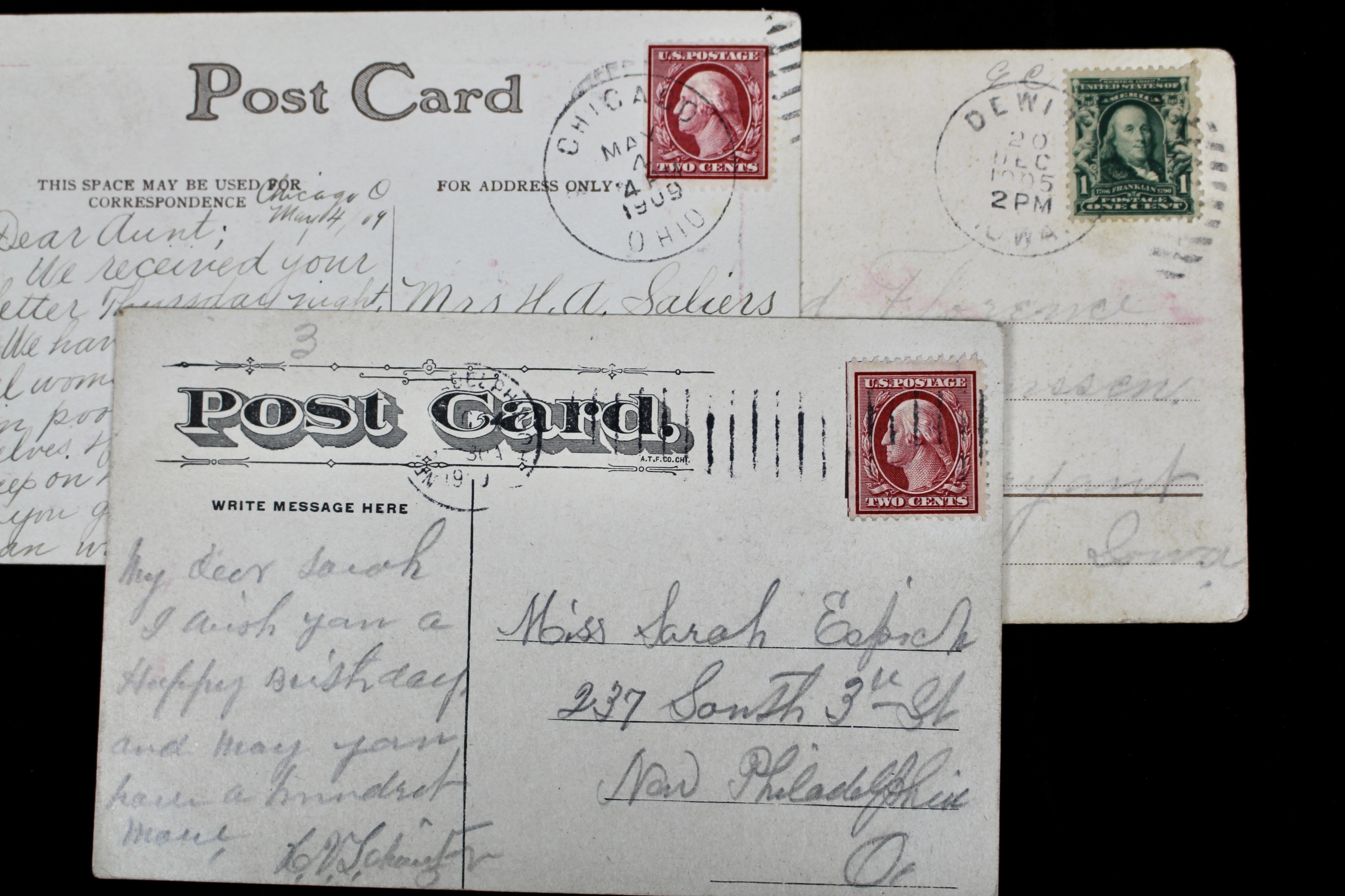 Sixty Different Early 1900s Postcards