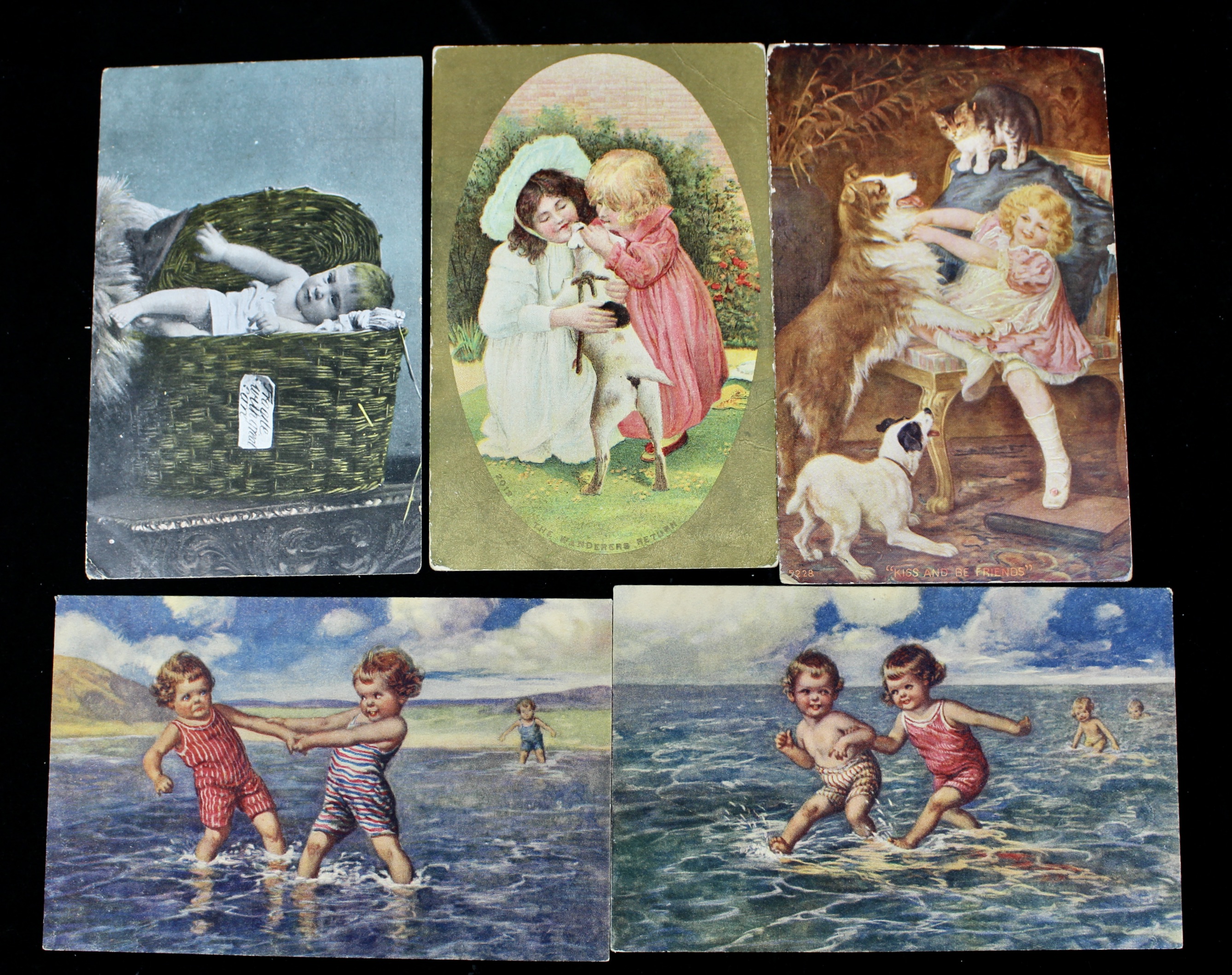Sixty Different Early 1900s Postcards
