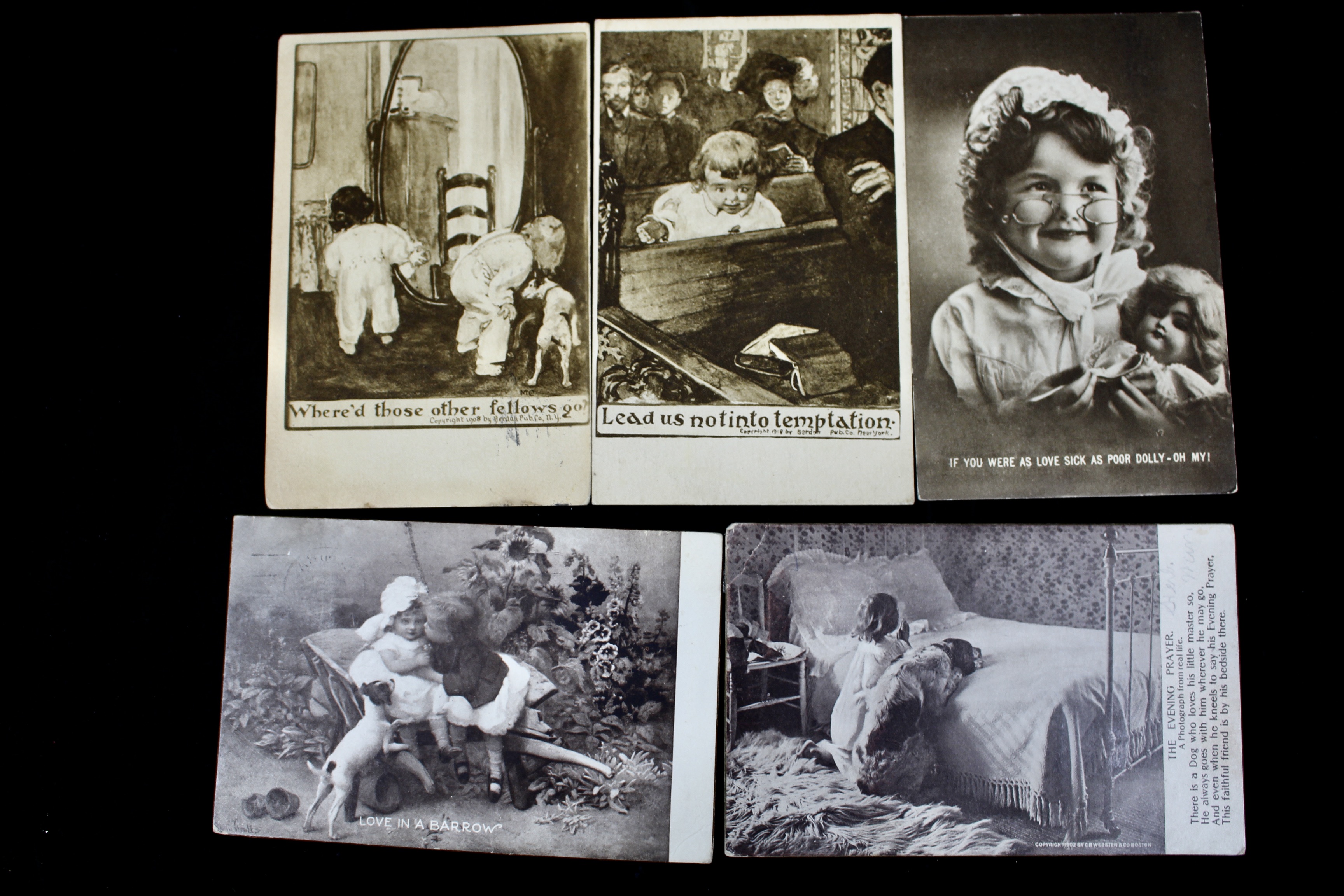 Sixty Different Early 1900s Postcards