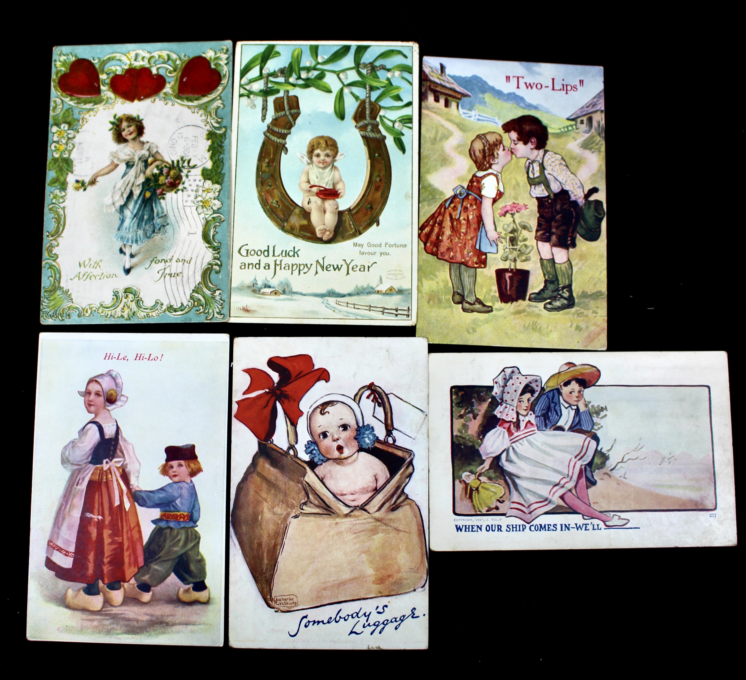 Sixty Different Early 1900s Postcards