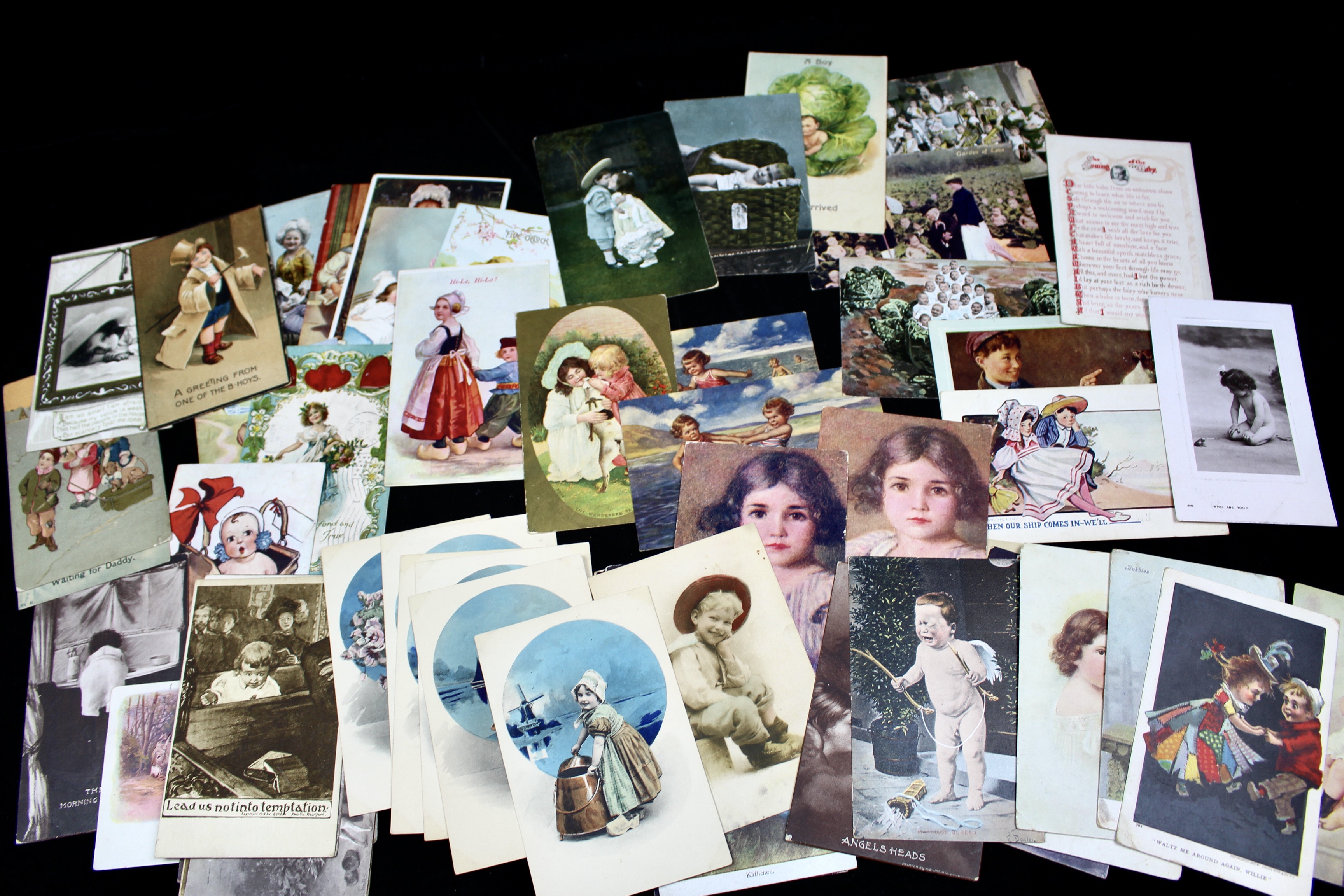 Sixty Different Early 1900s Postcards