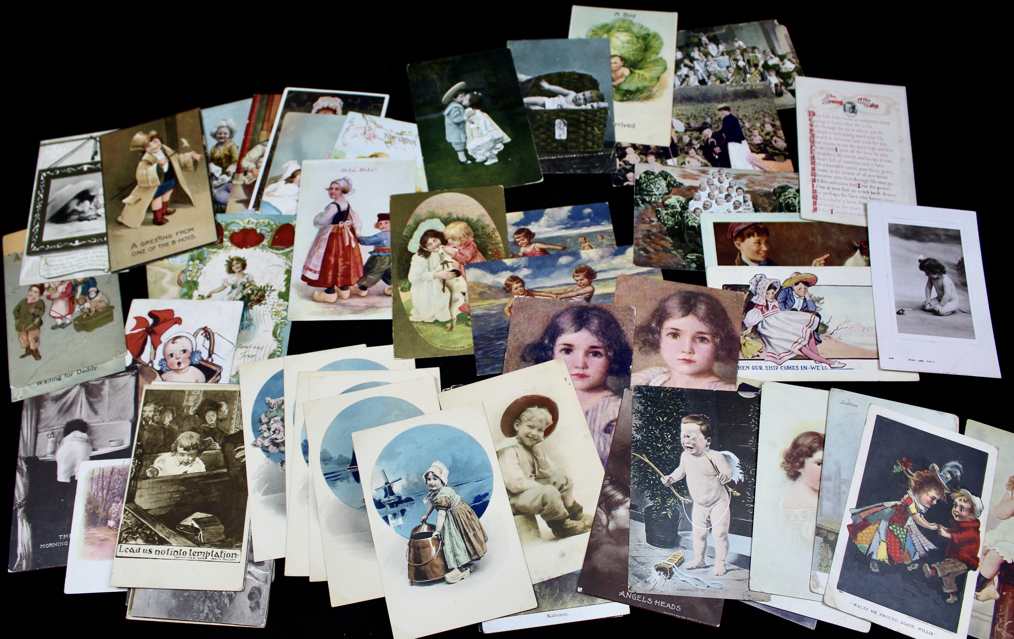 Sixty Different Early 1900s Postcards