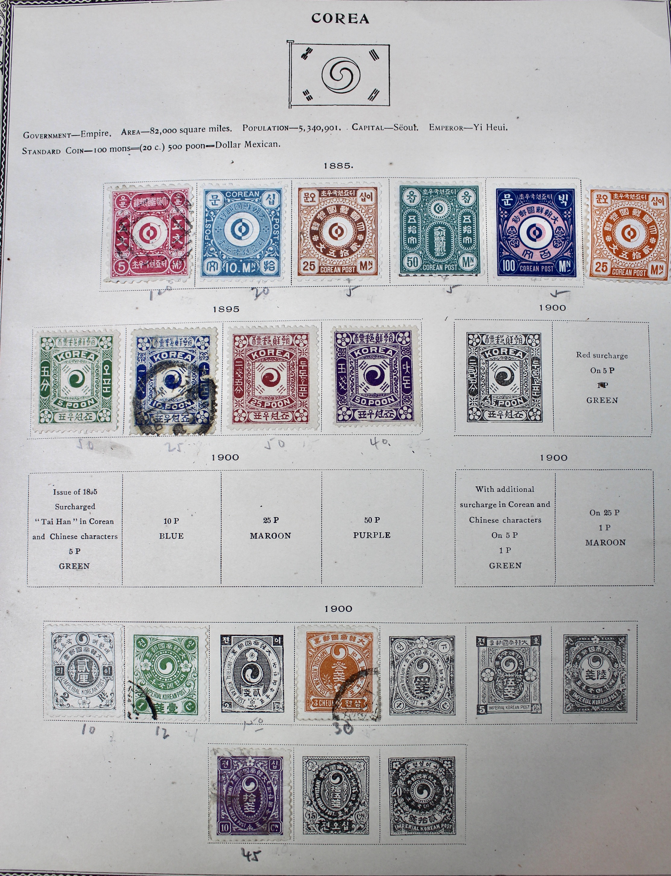 Early Foreign Postage Stamp Collection