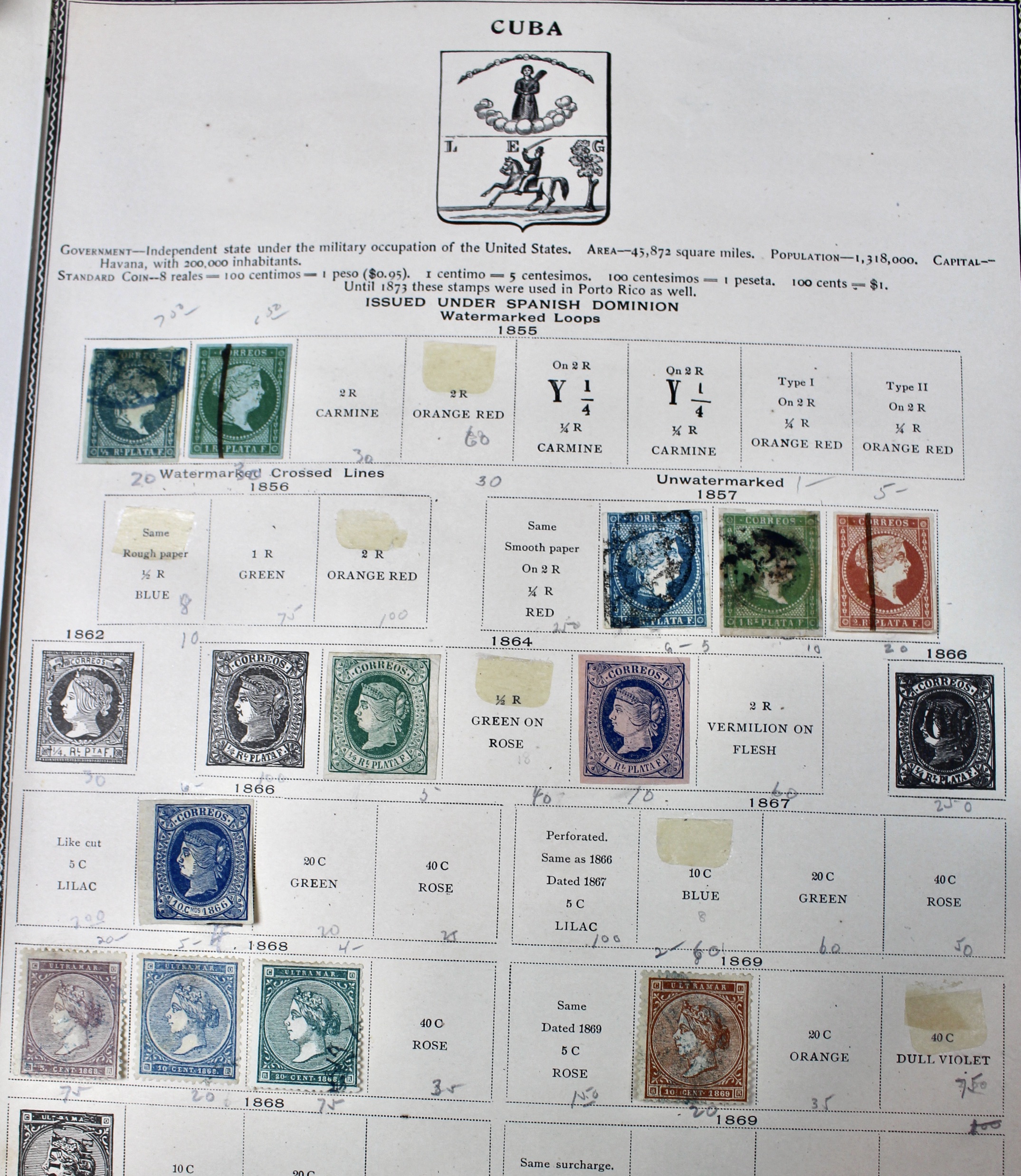 Early Foreign Postage Stamp Collection