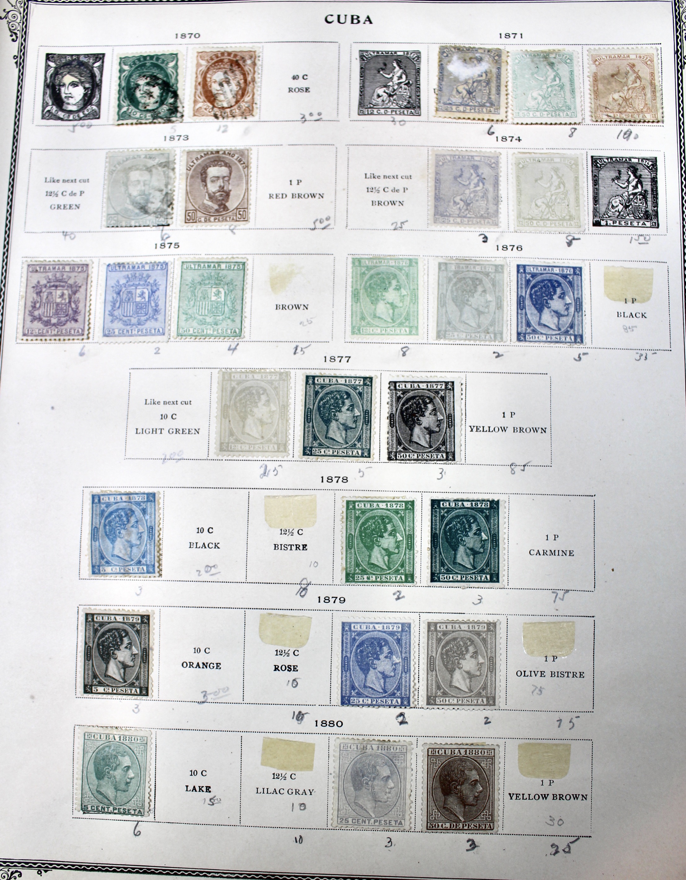 Early Foreign Postage Stamp Collection