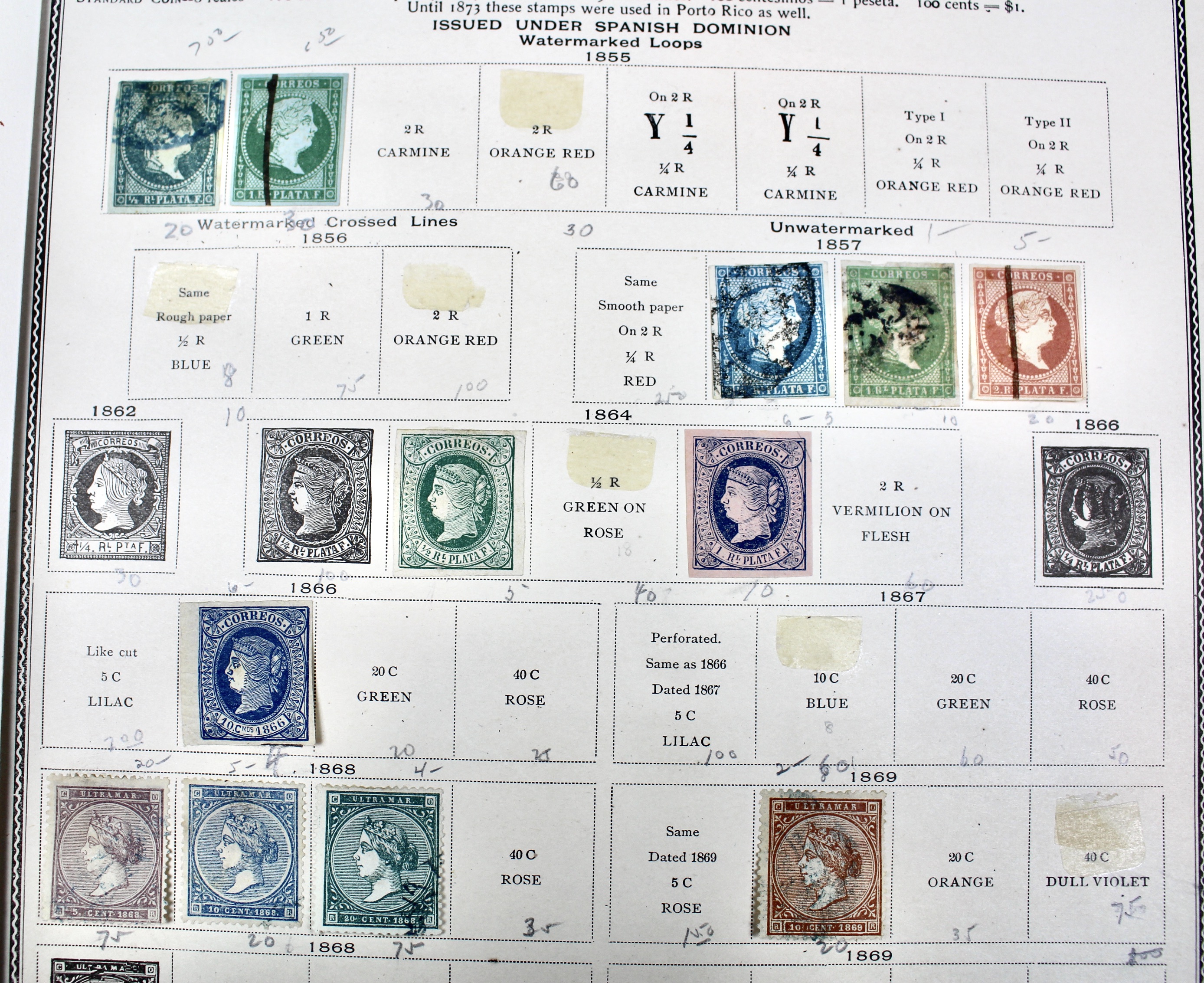 Early Foreign Postage Stamp Collection