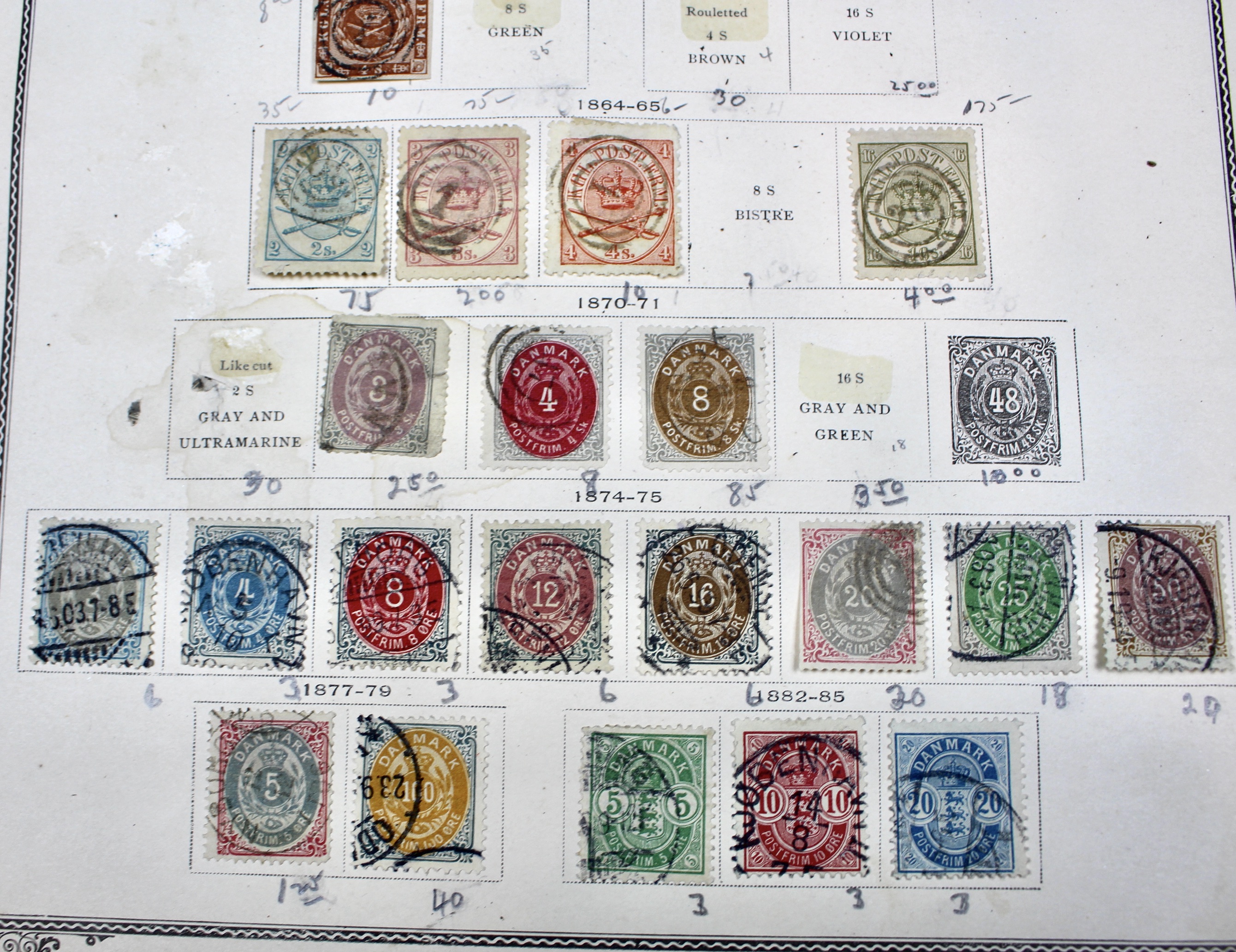 Early Foreign Postage Stamp Collection