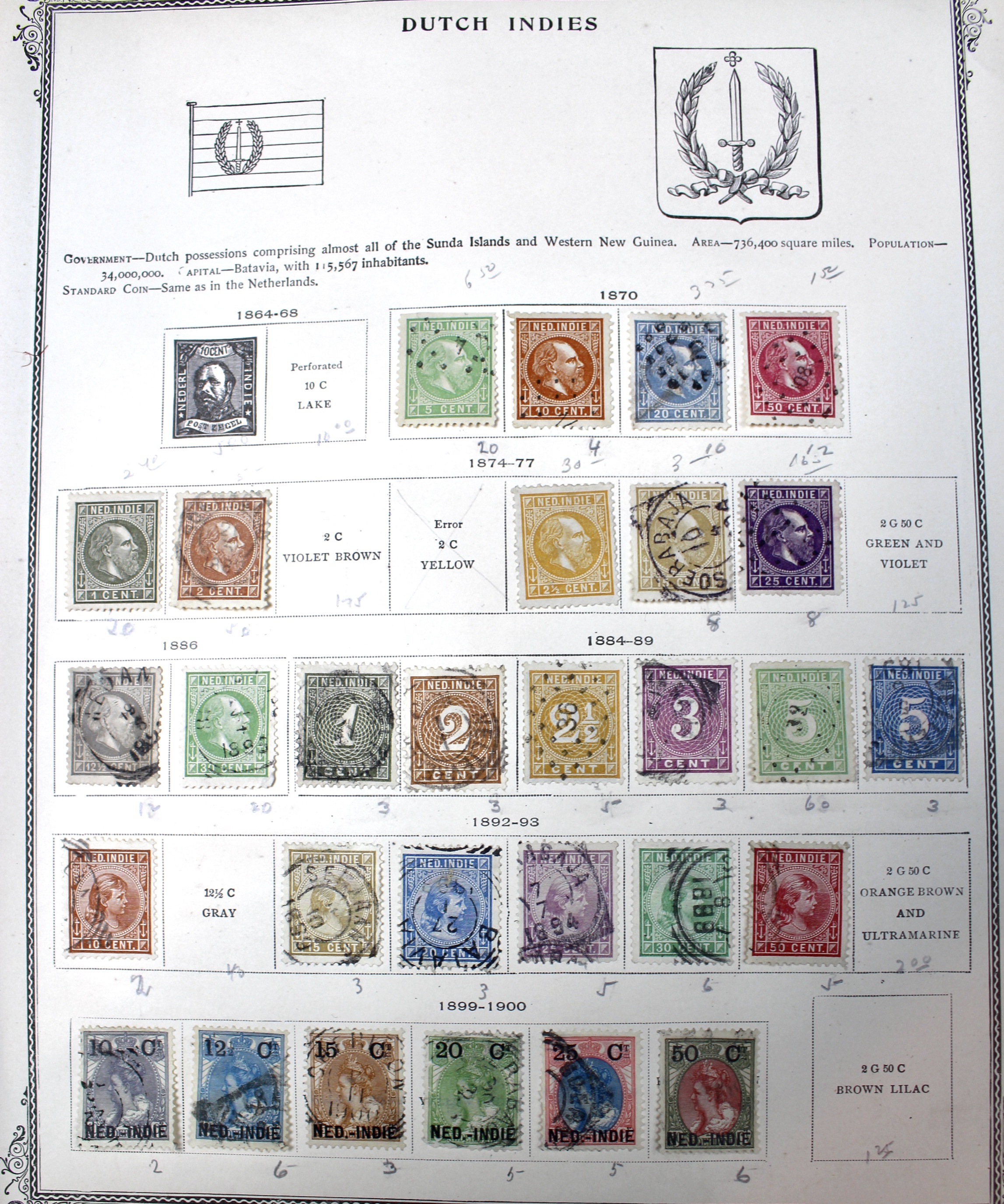 Early Foreign Postage Stamp Collection