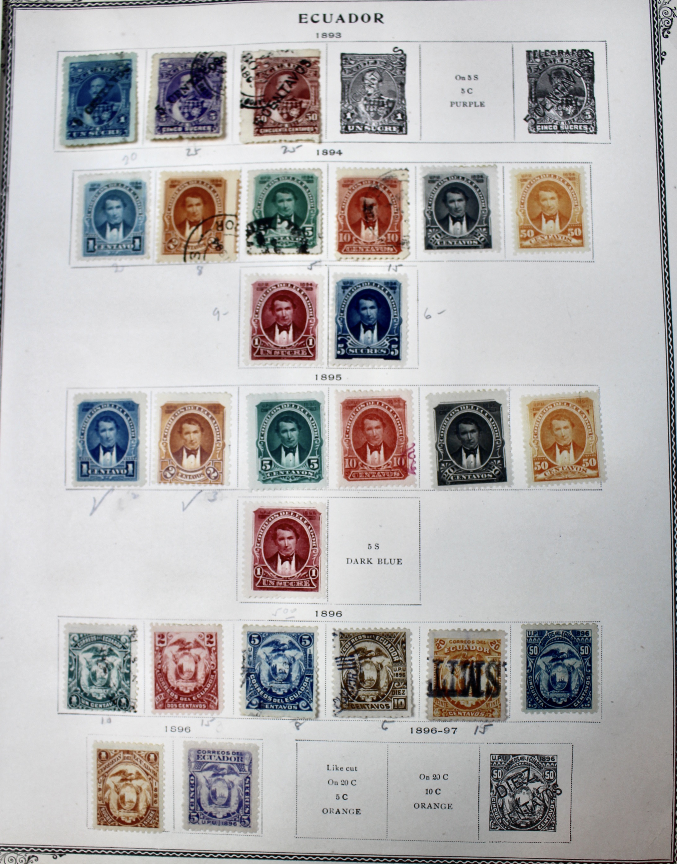 Early Foreign Postage Stamp Collection