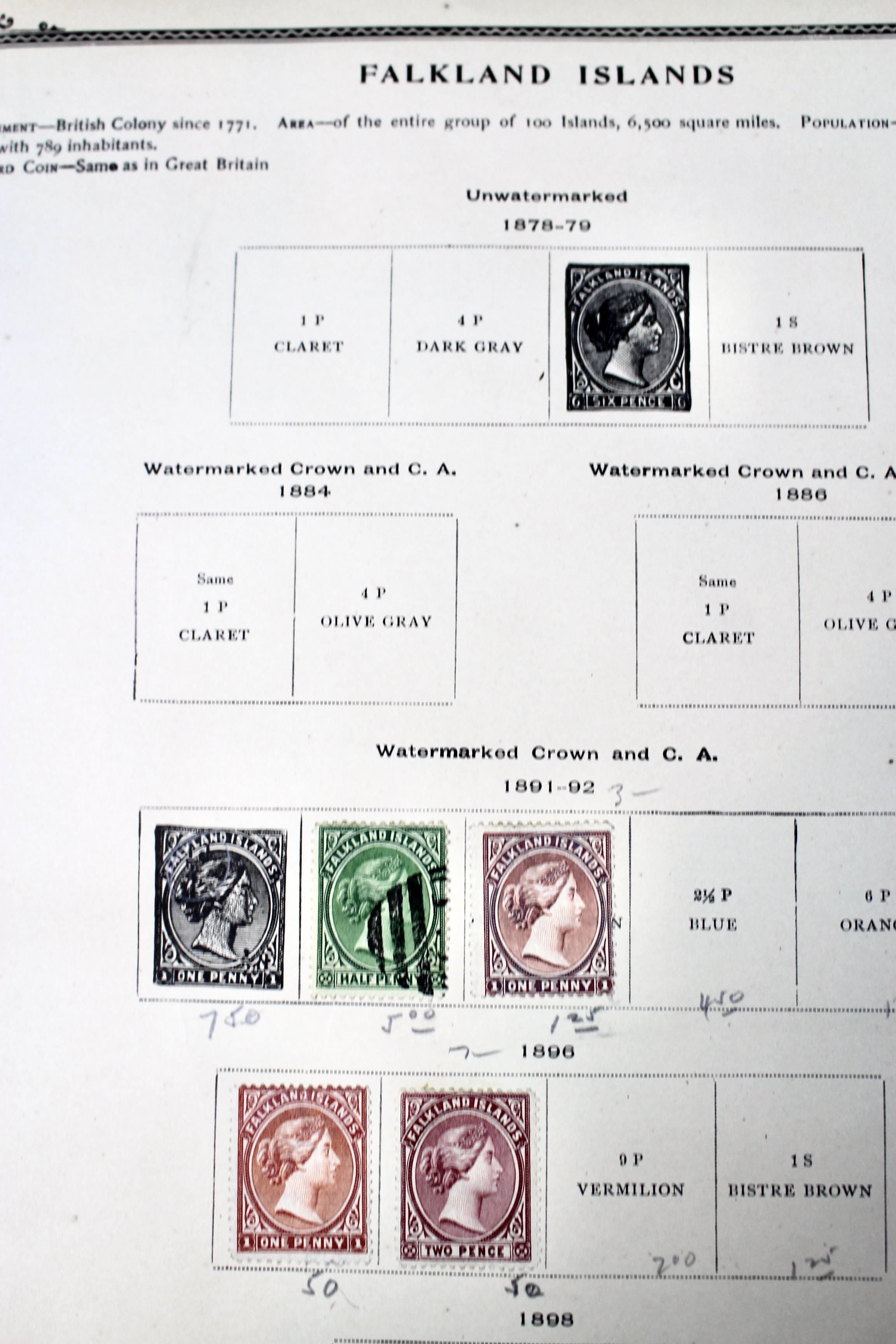 Early Foreign Postage Stamp Collection