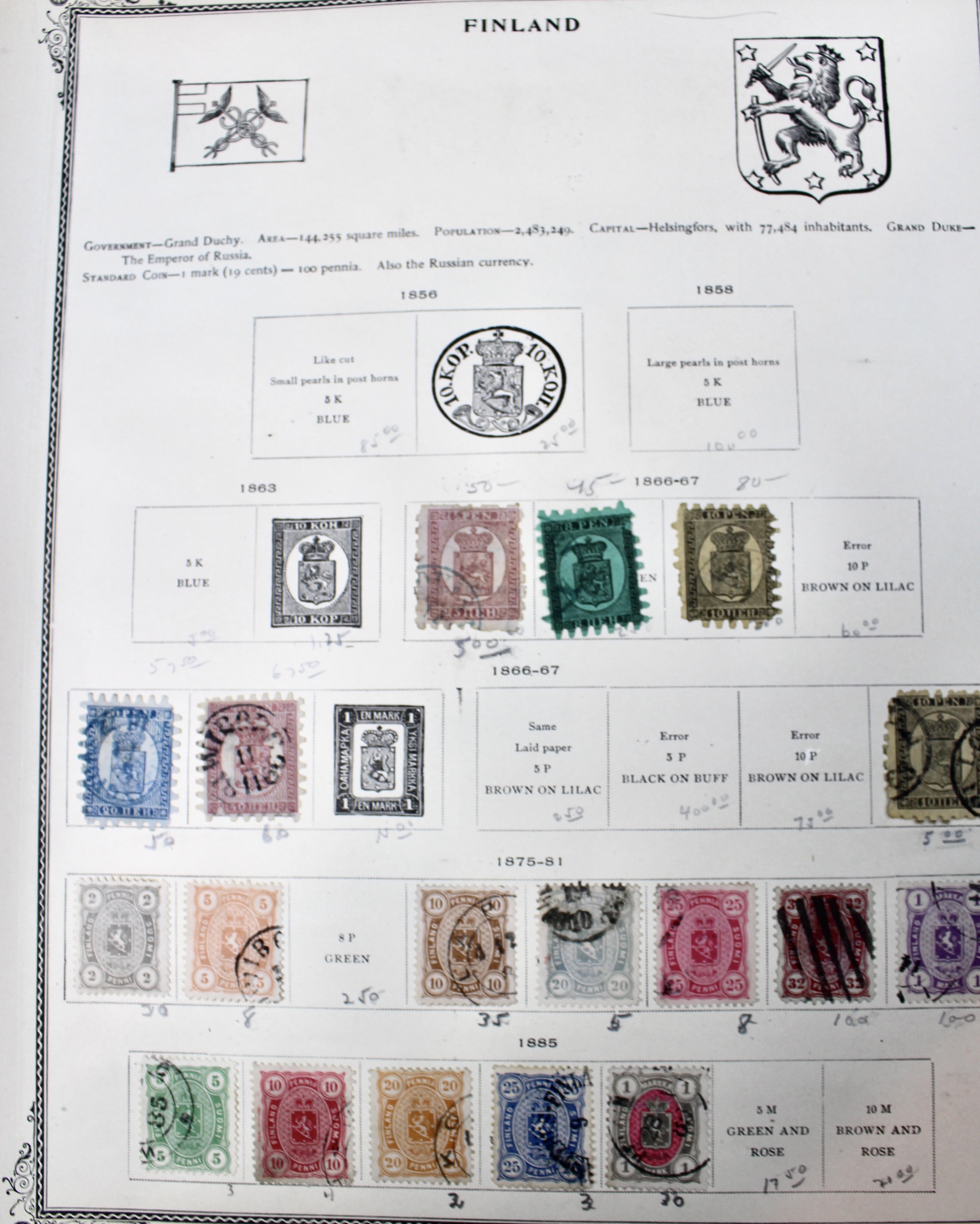 Early Foreign Postage Stamp Collection