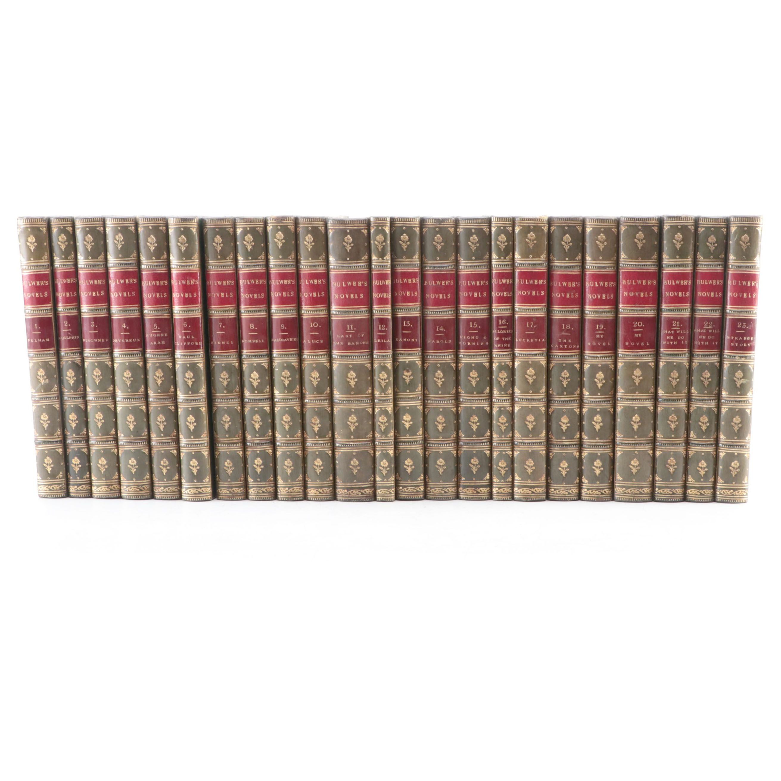 "The Novels of Edward Bulwer-Lytton" Twenty-Three Volume Set, 1867