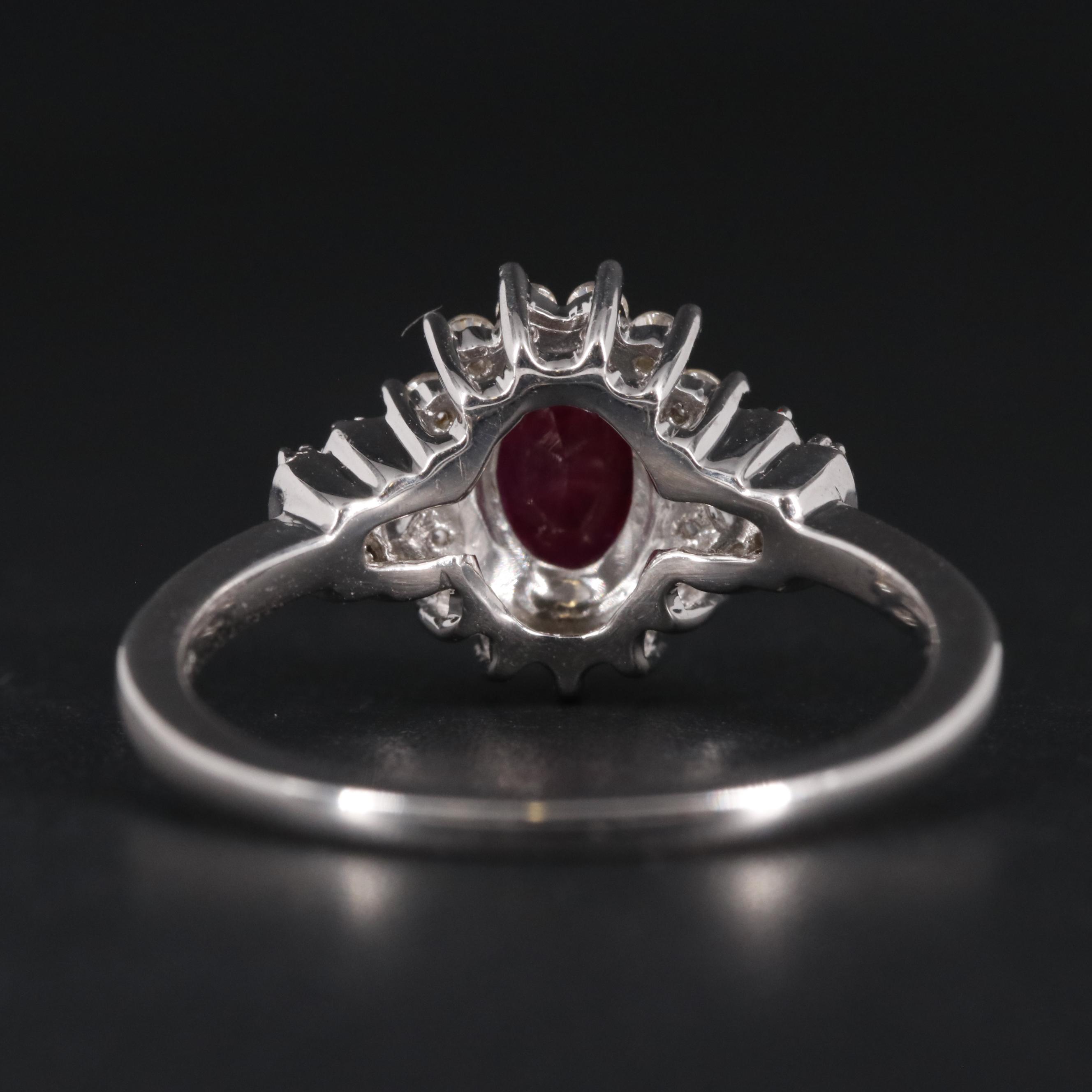 Sterling Silver Ruby and Sapphire Ring
