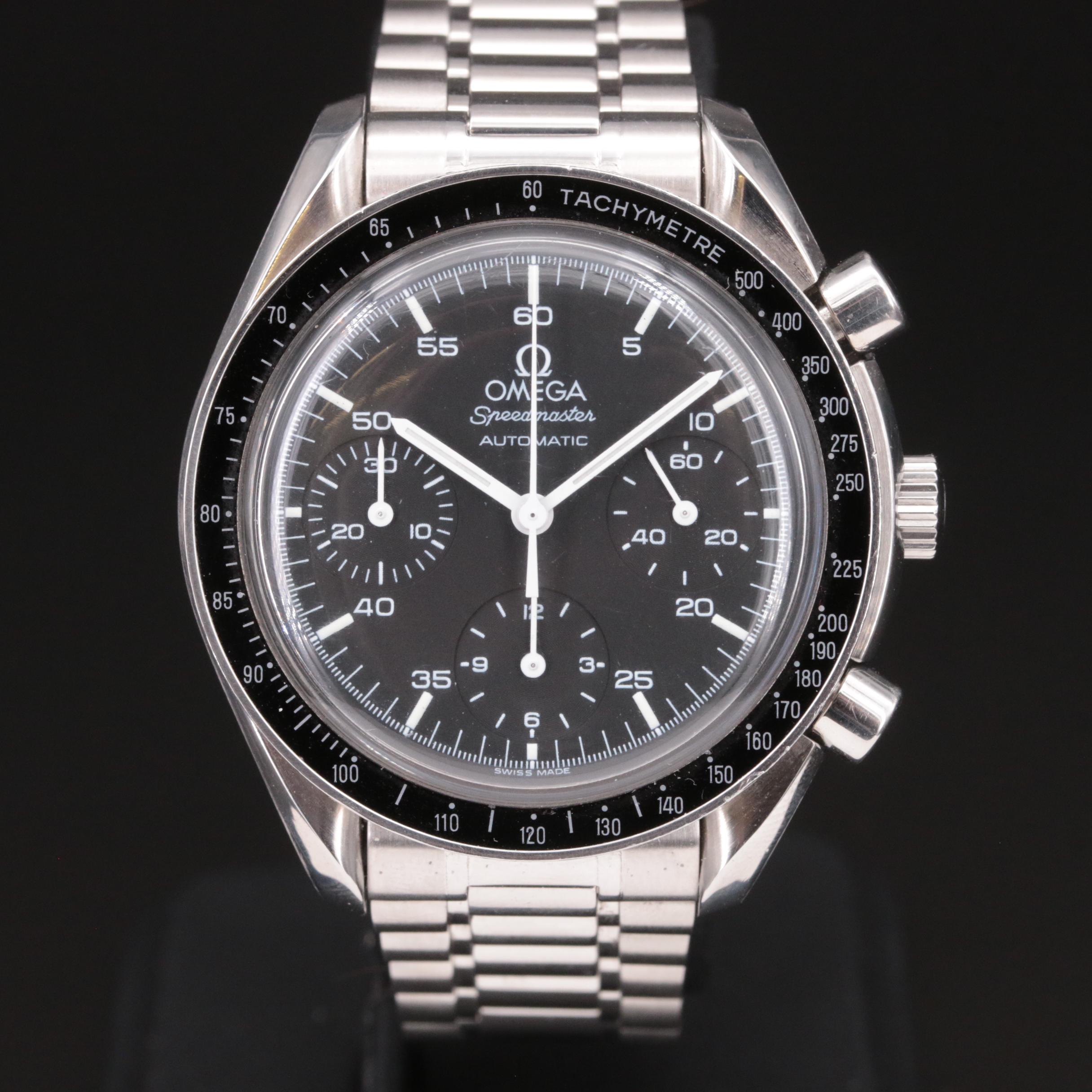 1999 Omega Speedmaster Reduced Automatic Chronograph Watch