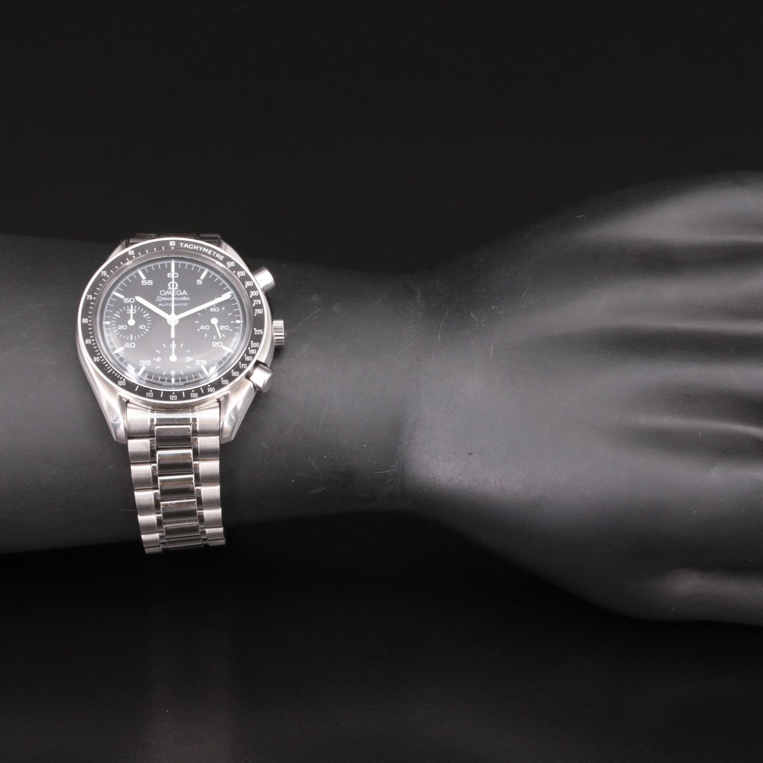 1999 Omega Speedmaster Reduced Automatic Chronograph Watch