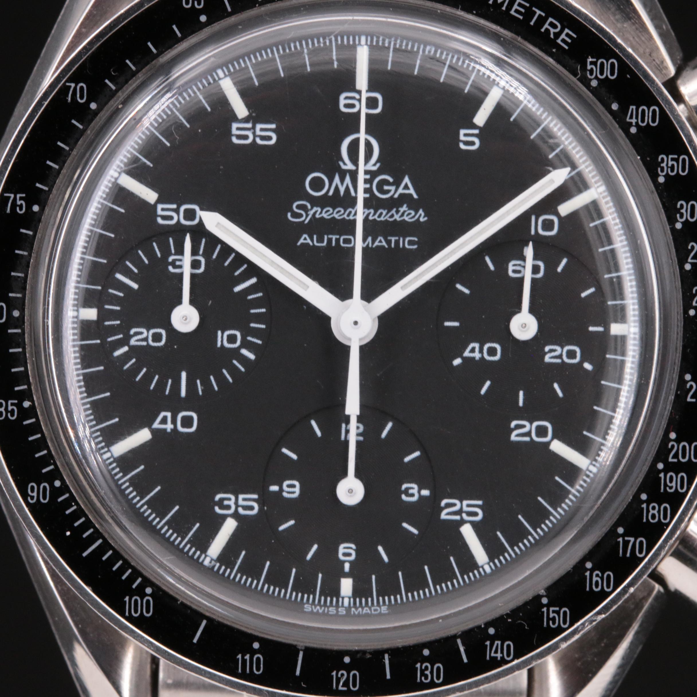 1999 Omega Speedmaster Reduced Automatic Chronograph Watch