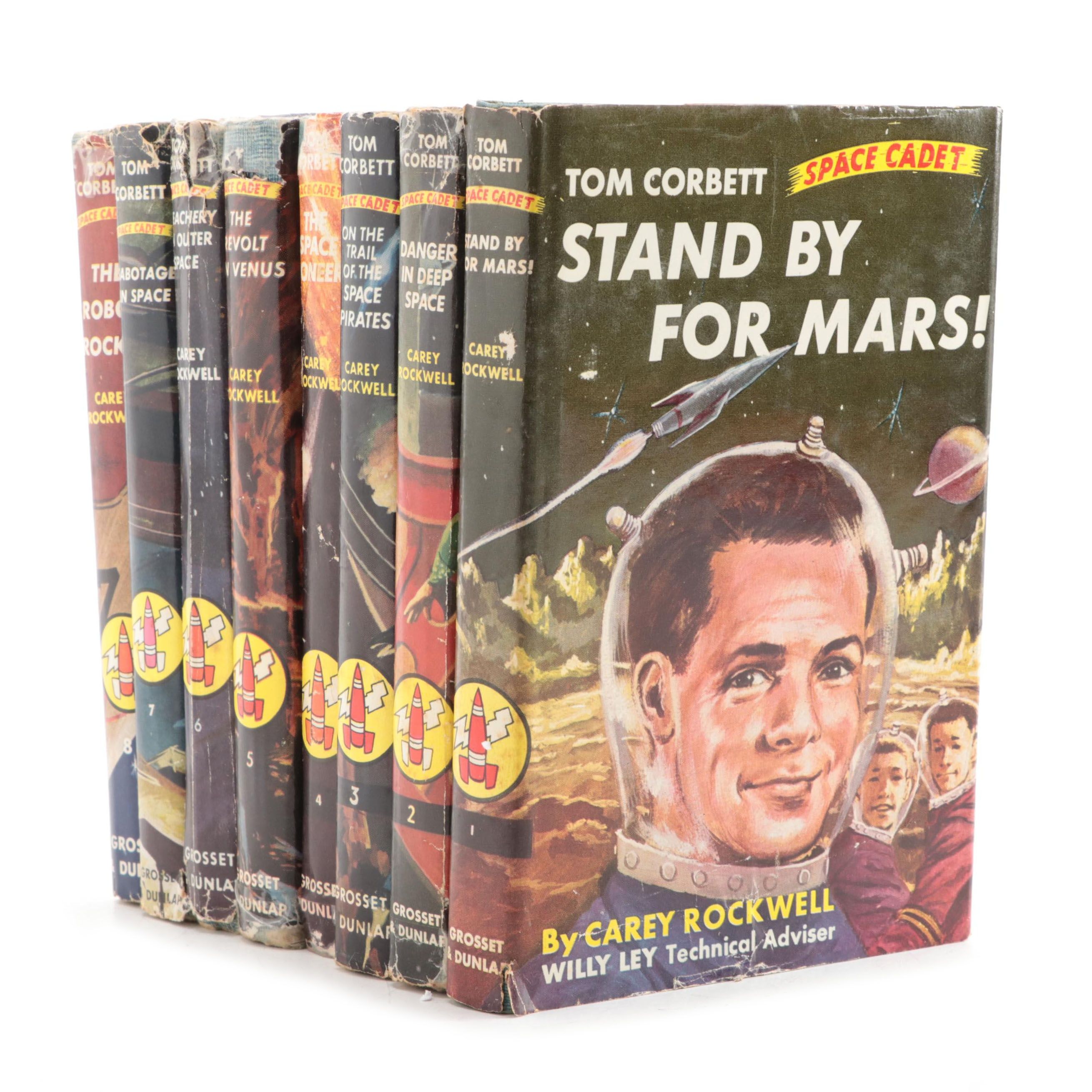 Illustrated "Tom Corbett—Space Cadet" Complete Series by Carey Rockwell, 1950s