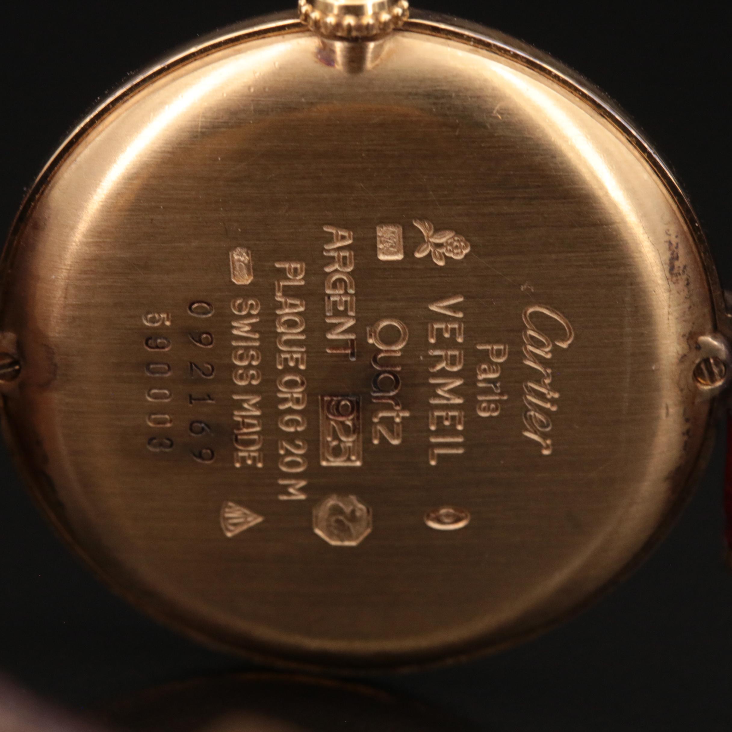 Cartier Must de Cartier Vermeil Quartz Watch