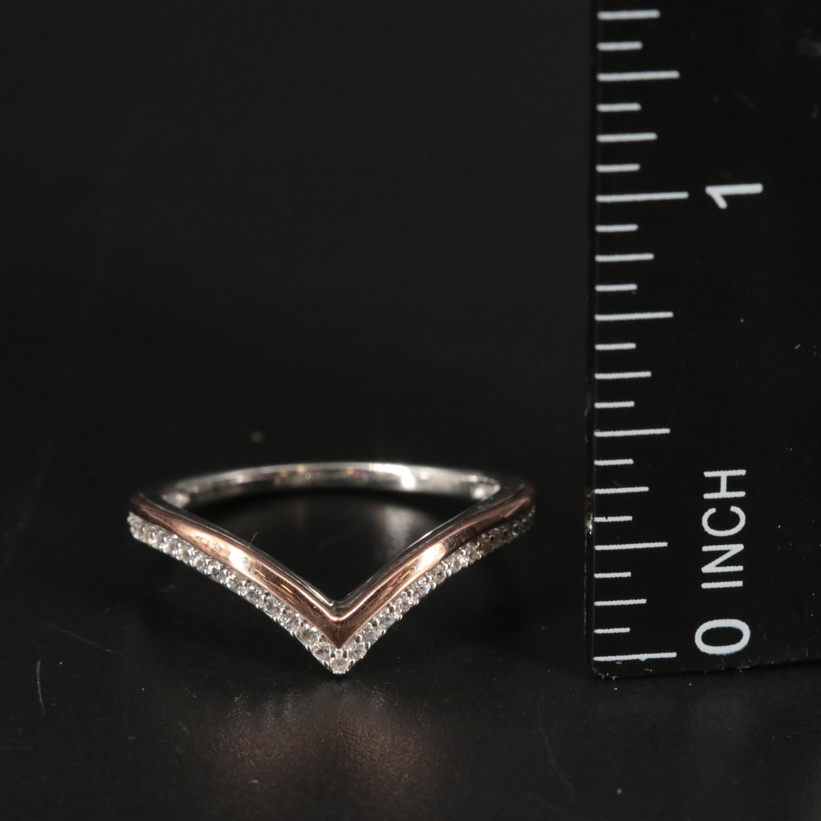 Sterling Silver Sapphire Ring with 10K Gold Accents