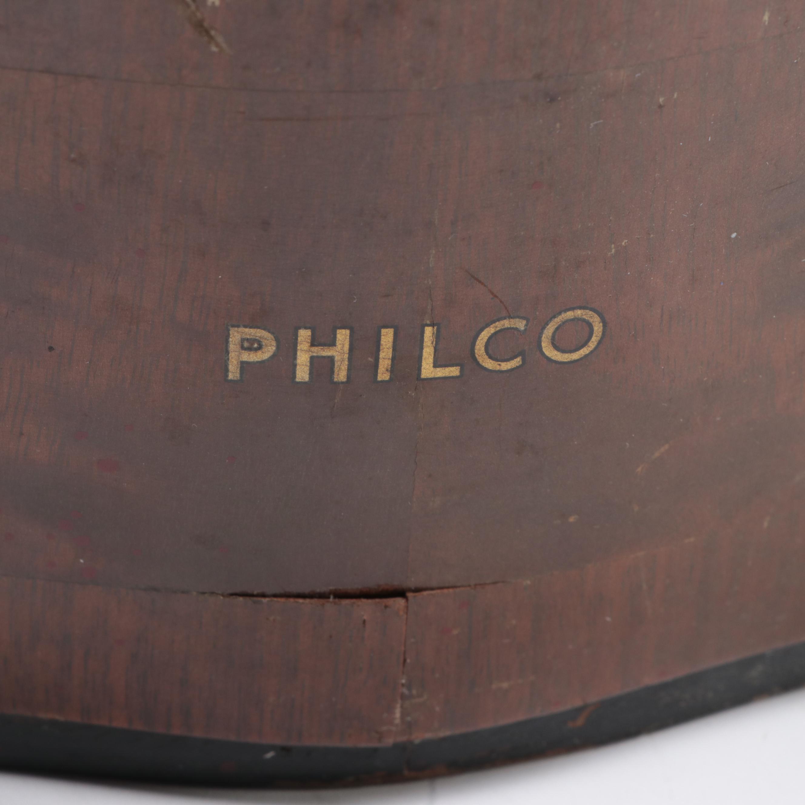 Philco "Mystery" Wood and Bakelite Remote Radio Control and Antenna