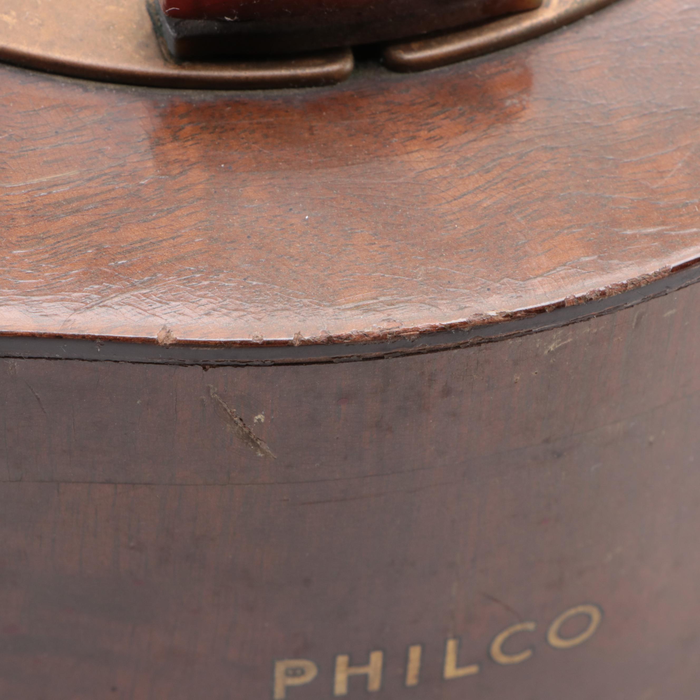 Philco "Mystery" Wood and Bakelite Remote Radio Control and Antenna