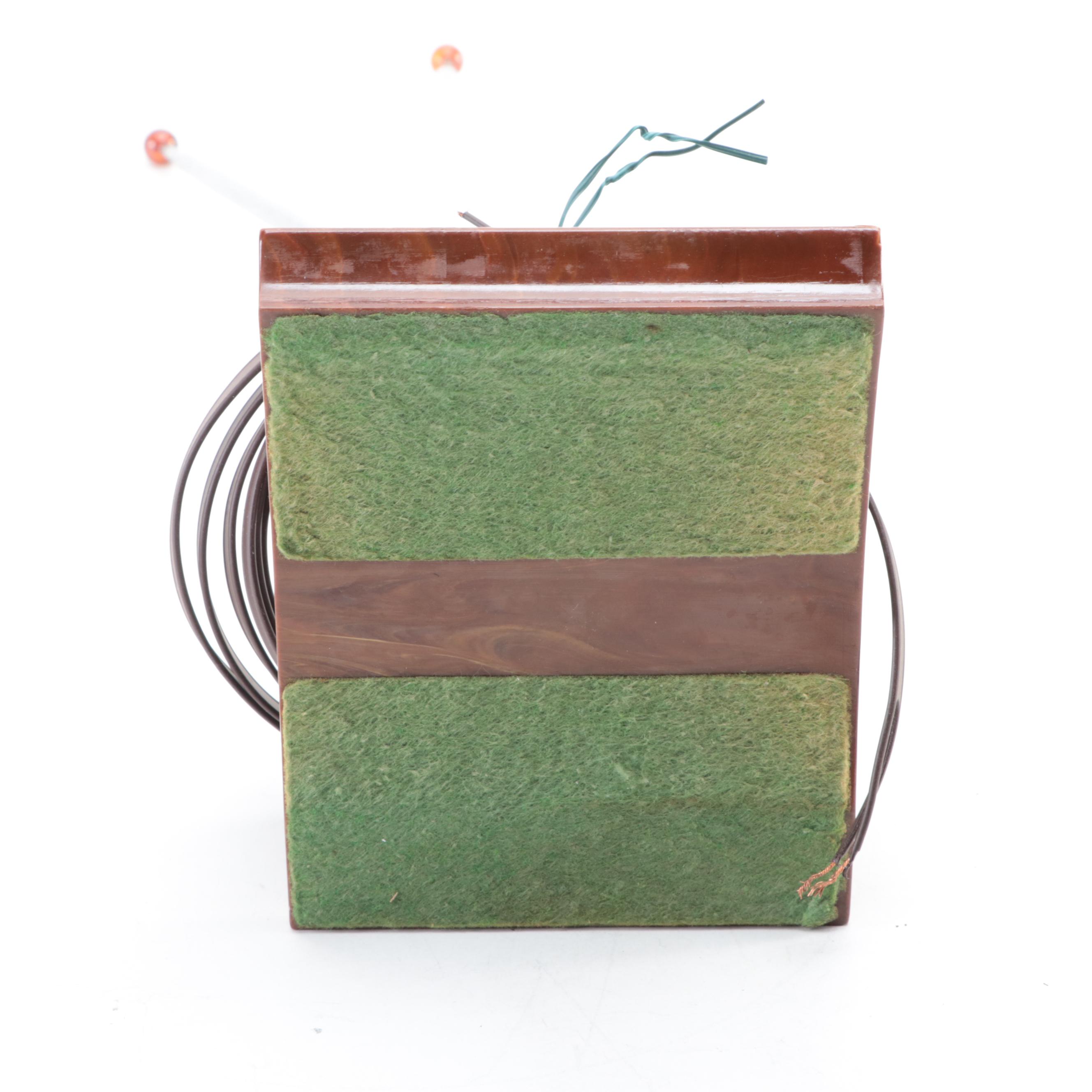 Philco "Mystery" Wood and Bakelite Remote Radio Control and Antenna