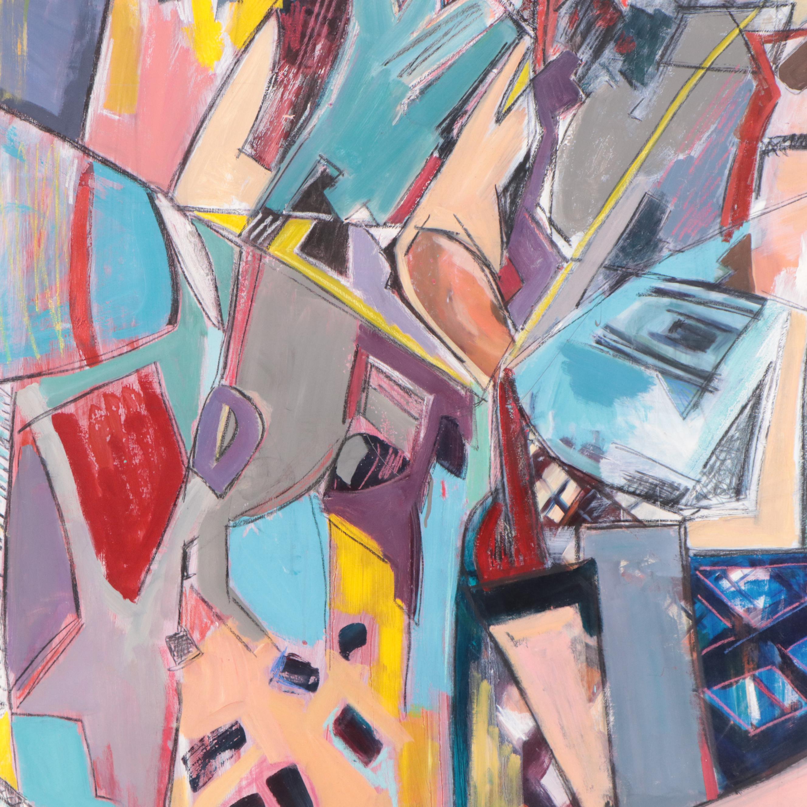 Rhee Lightner Mixed Media Painting, 2017