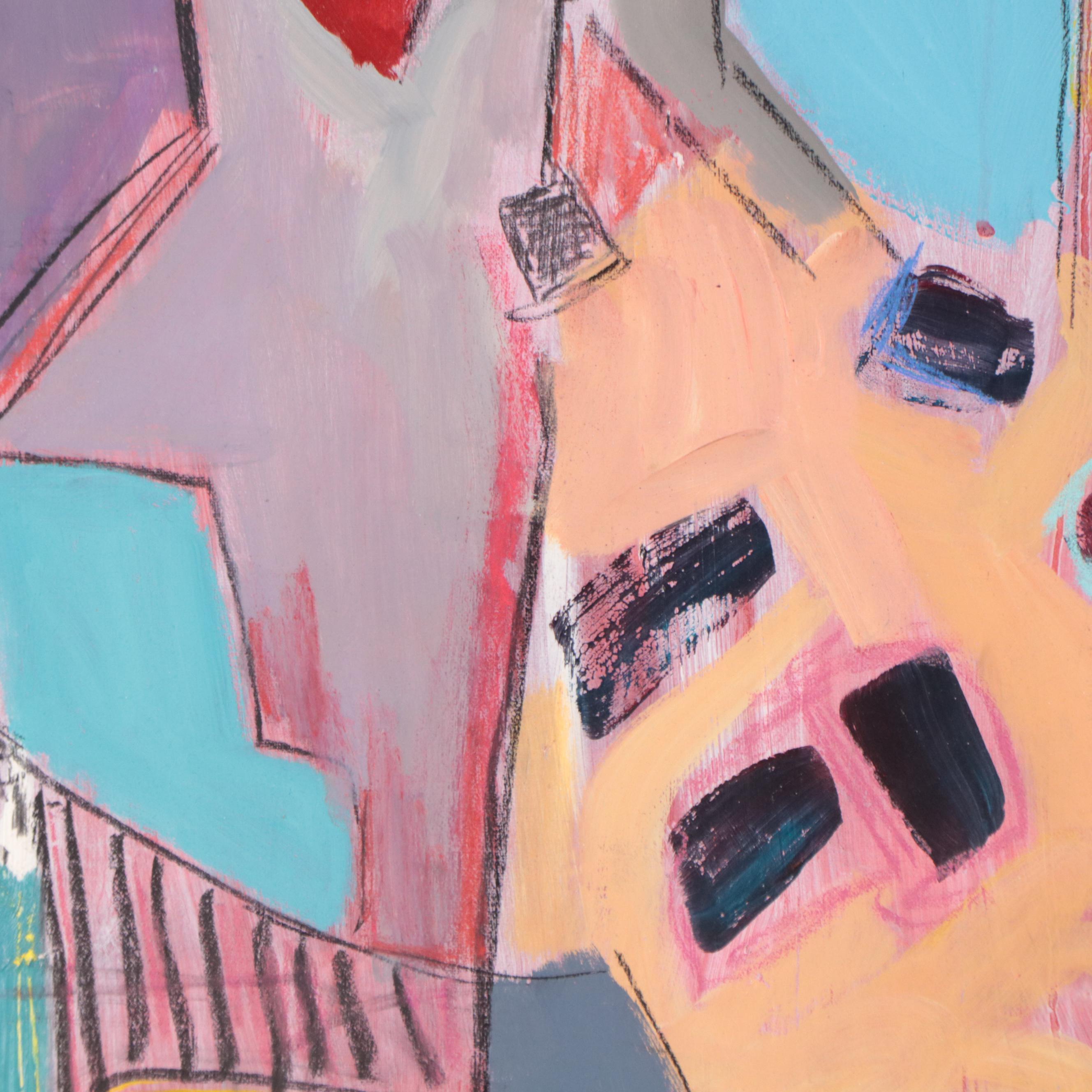 Rhee Lightner Mixed Media Painting, 2017