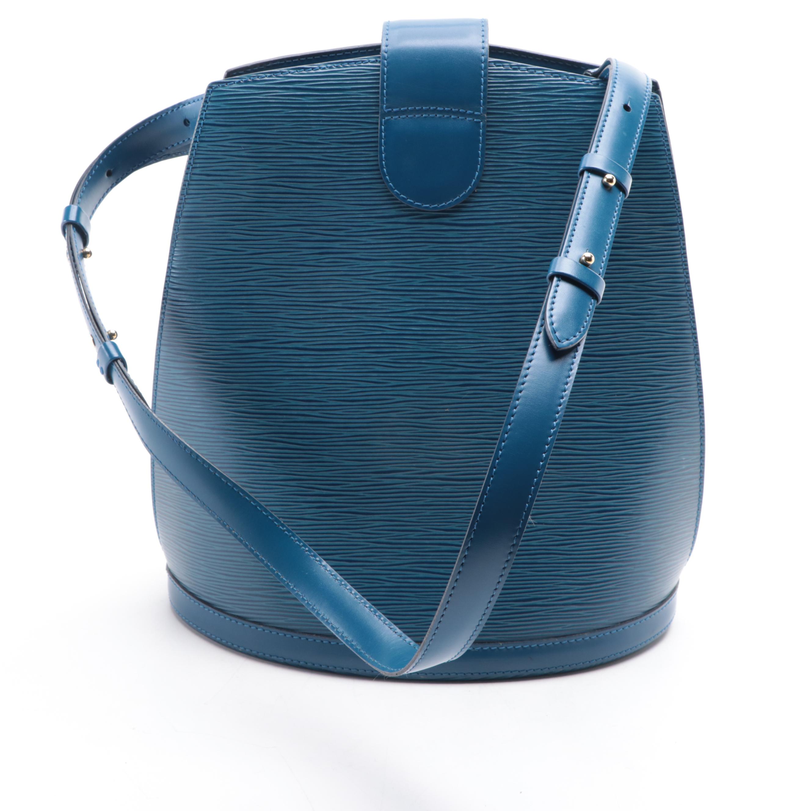 Louis Vuitton Cluny Bag in Toledo Blue Epi Leather