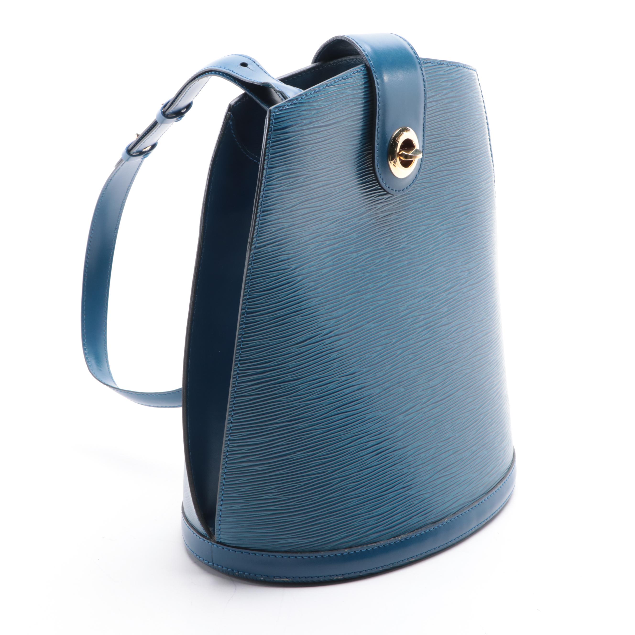 Louis Vuitton Cluny Bag in Toledo Blue Epi Leather