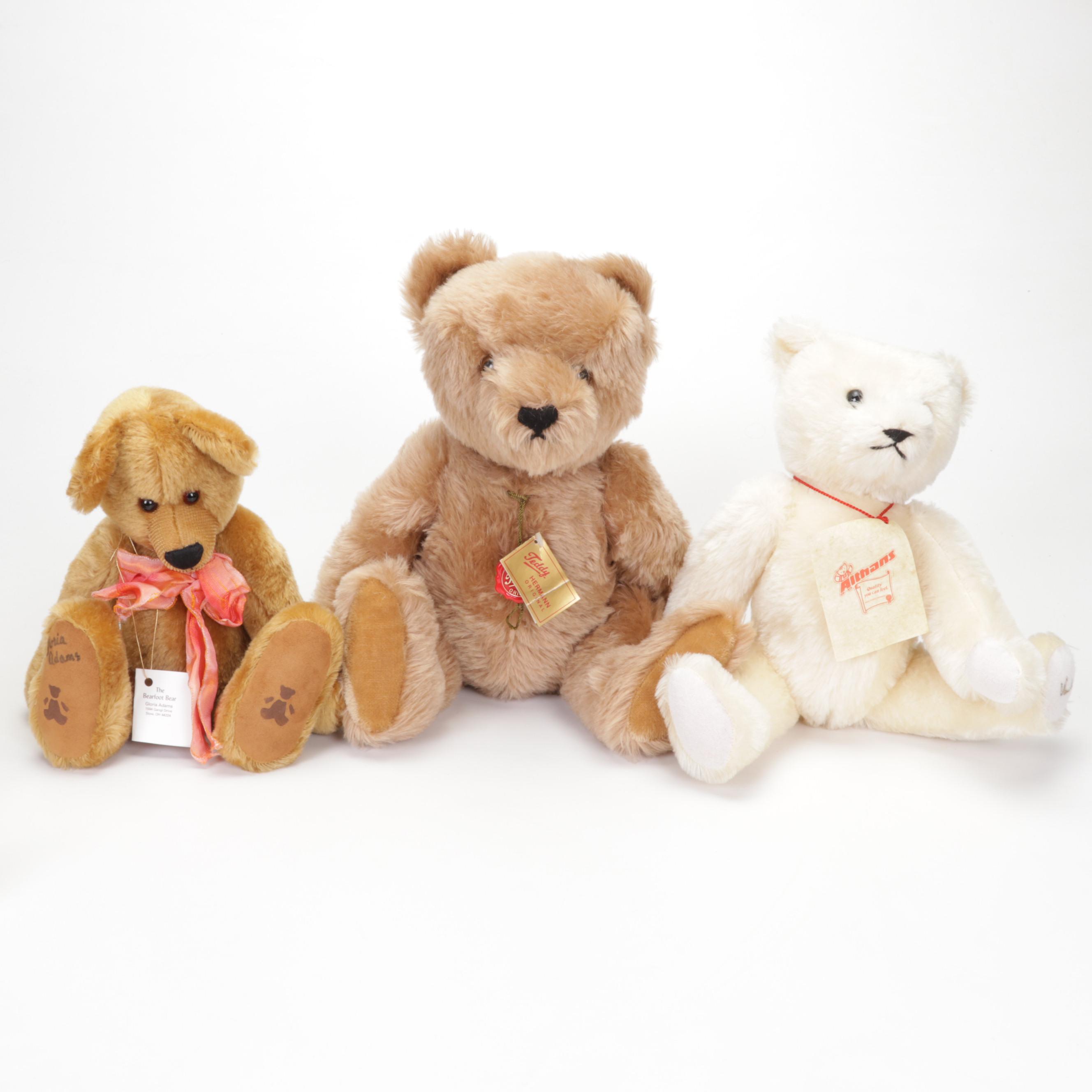 Handcrafted Jointed Teddy Bears Featuring Althans and Hermann