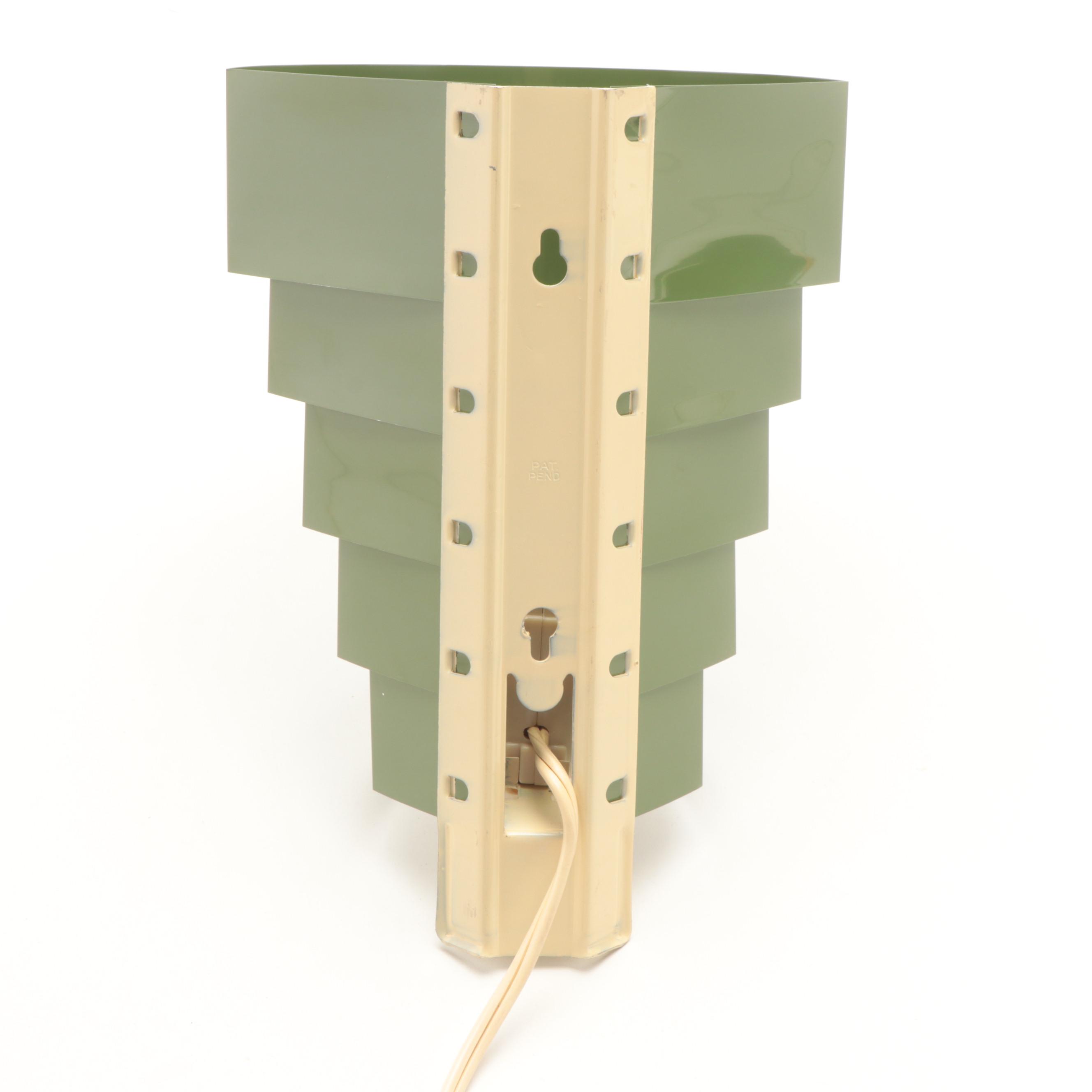 Art Deco Style Tiered Corner Wall Sconce, Mid-20th Century