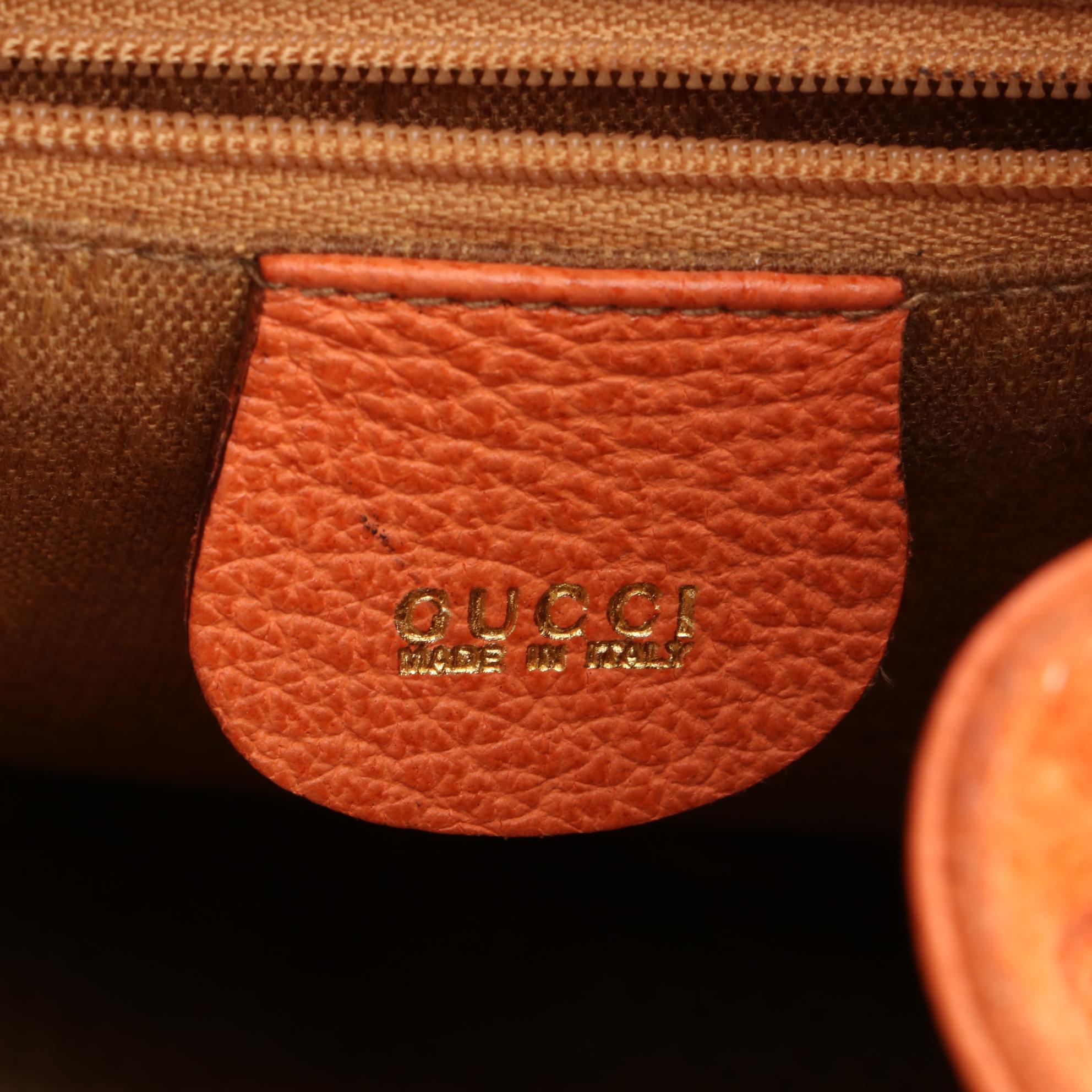 Gucci Mini Bamboo Backpack in Suede and Leather