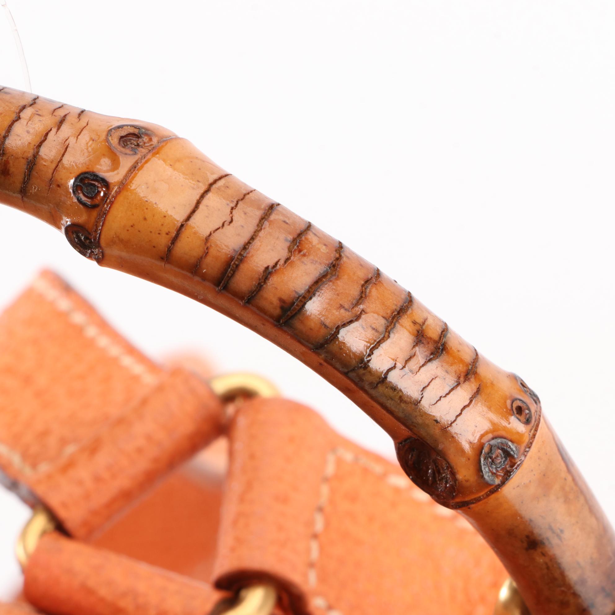 Gucci Mini Bamboo Backpack in Suede and Leather