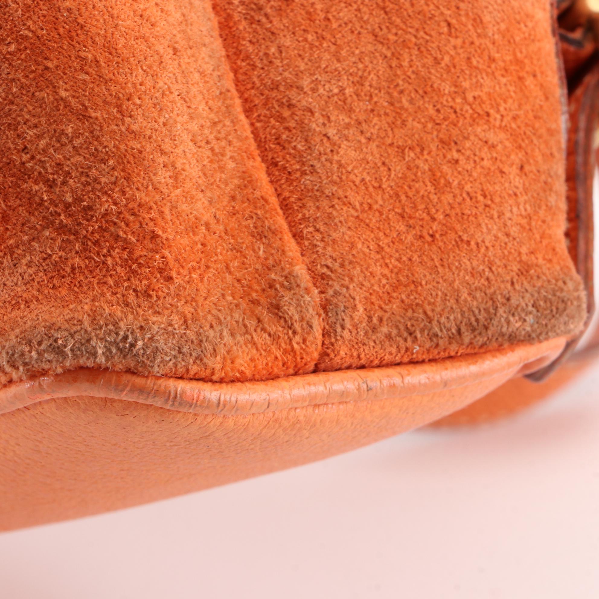 Gucci Mini Bamboo Backpack in Suede and Leather