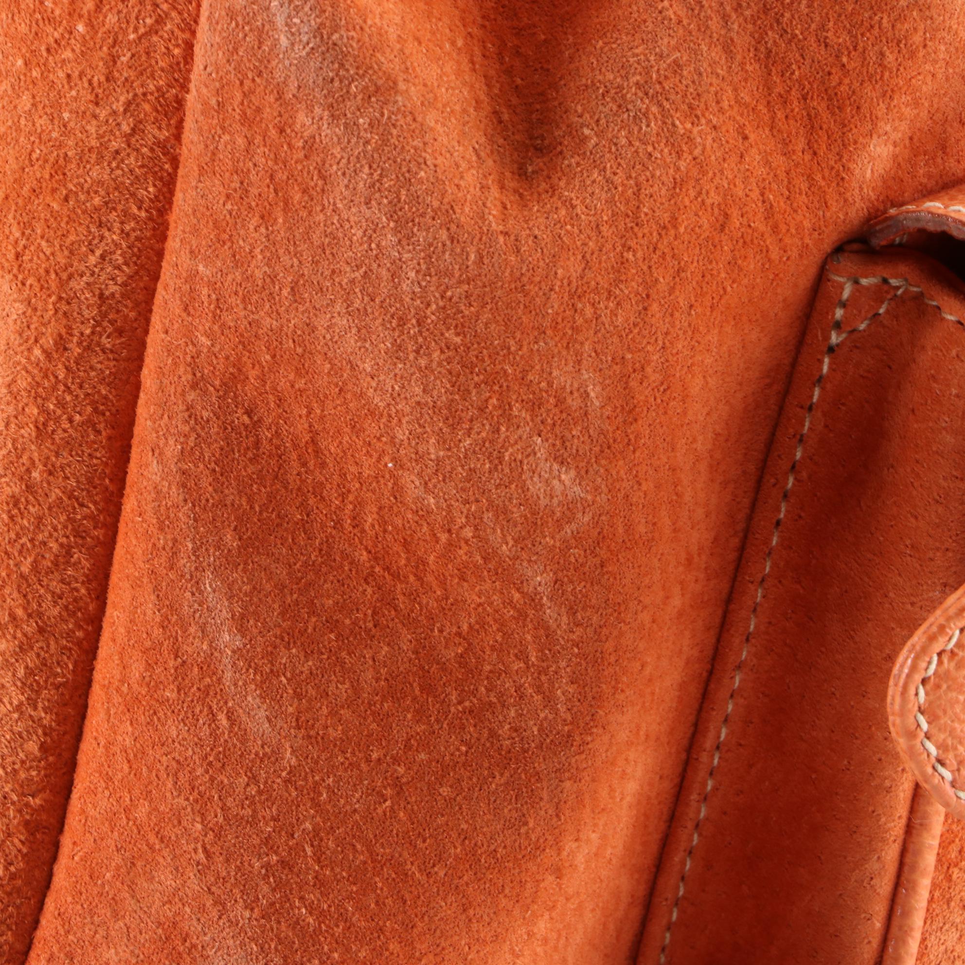 Gucci Mini Bamboo Backpack in Suede and Leather