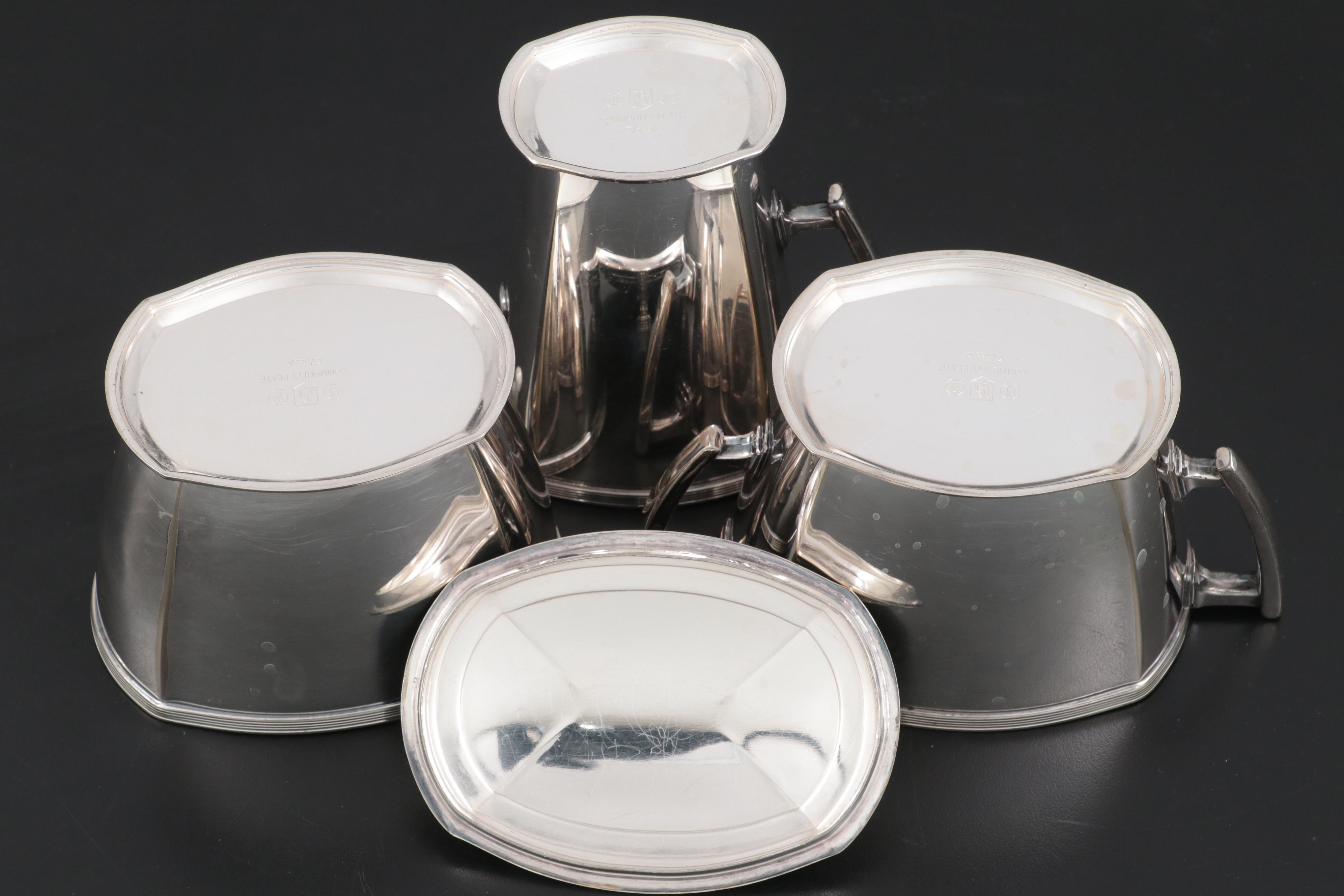Community "Classic" Silver Plate Tea and Coffee Service