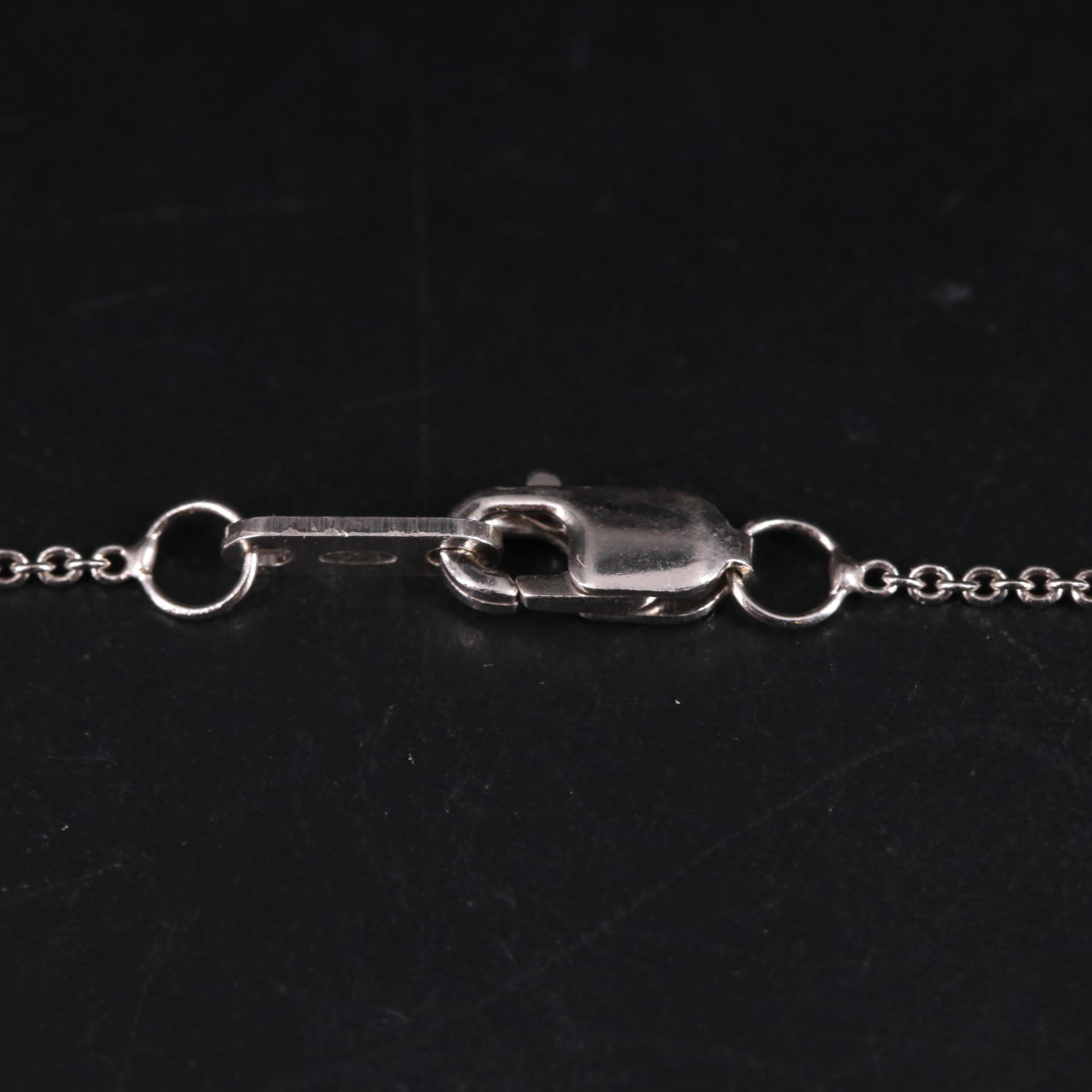 Sterling Silver Sapphire Pendant Necklace