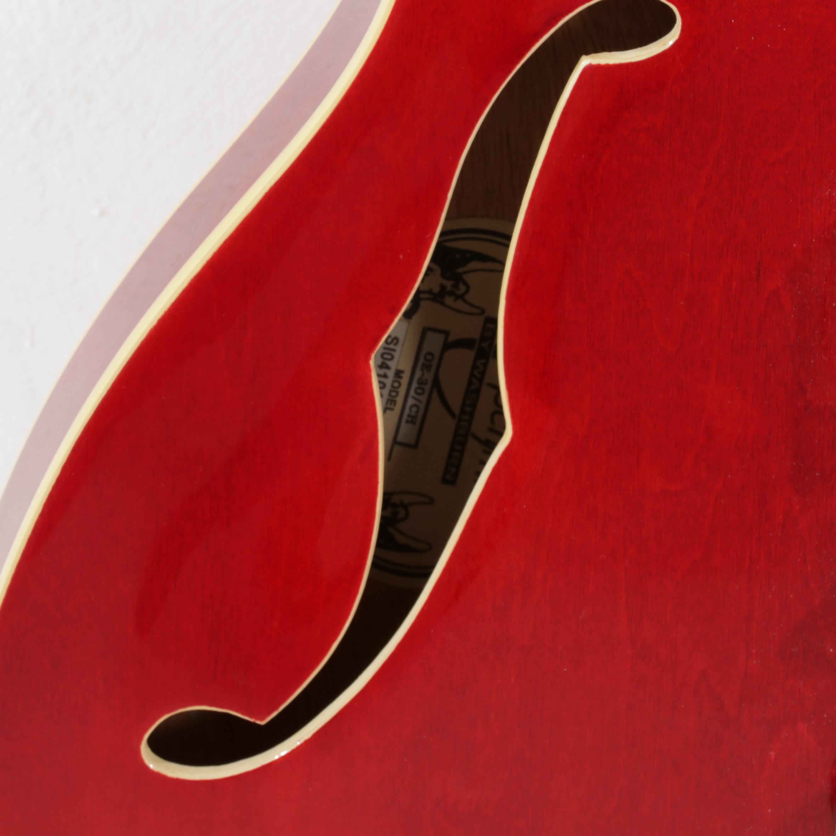 Oscar Schmidt by Washburn Delta King SemiHollow Cherry Electric Guitar