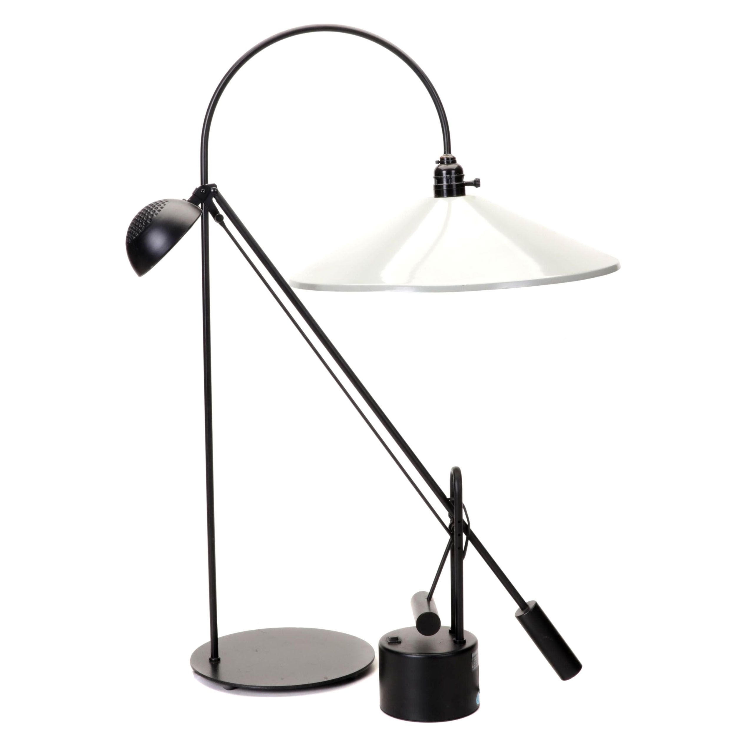 Gooseneck Arc Table Lamp With Cantilever Arm Halogen Desk Lamp, 2000s