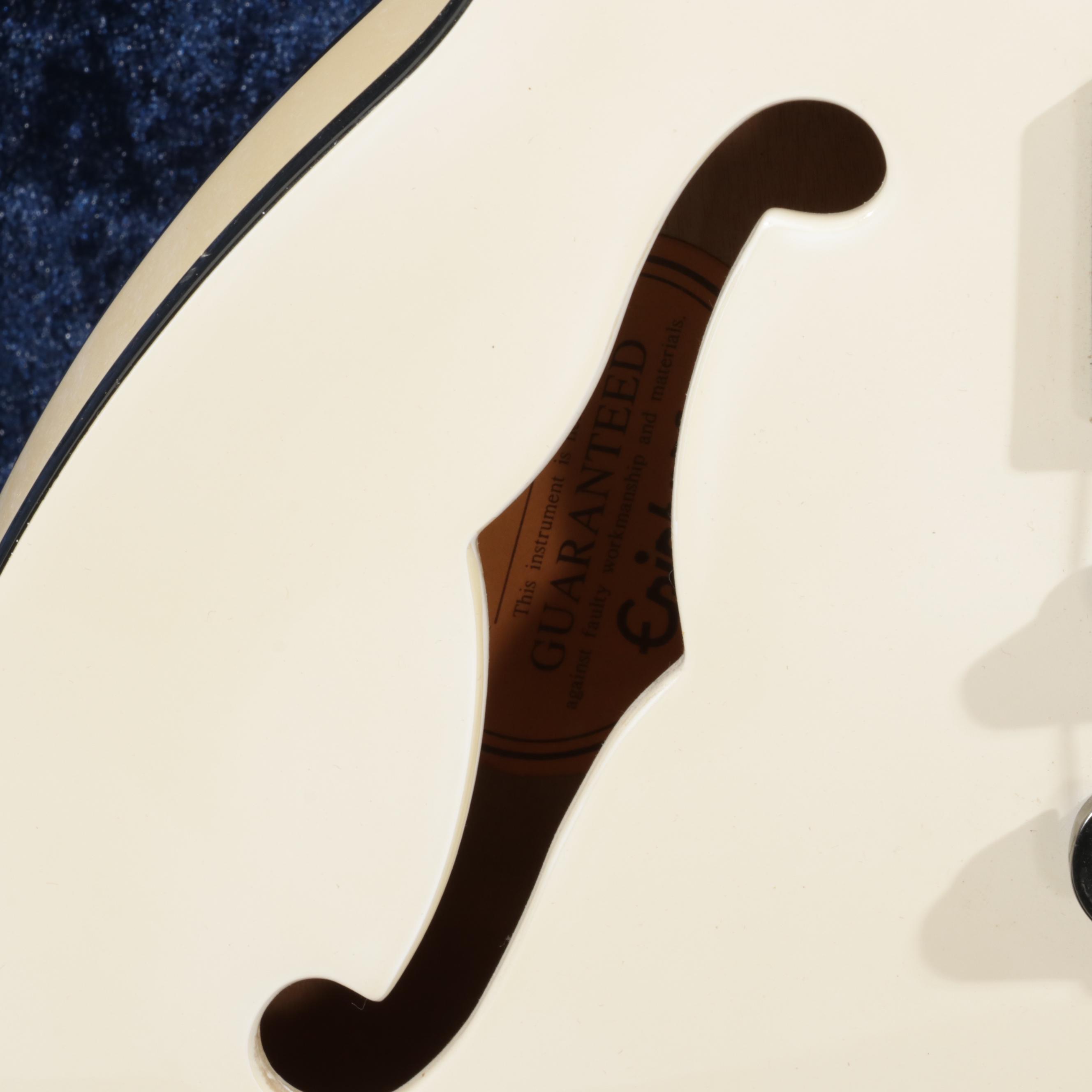 Epiphone Dot Studio Alpine White Electric Guitar with Gator Hard Case